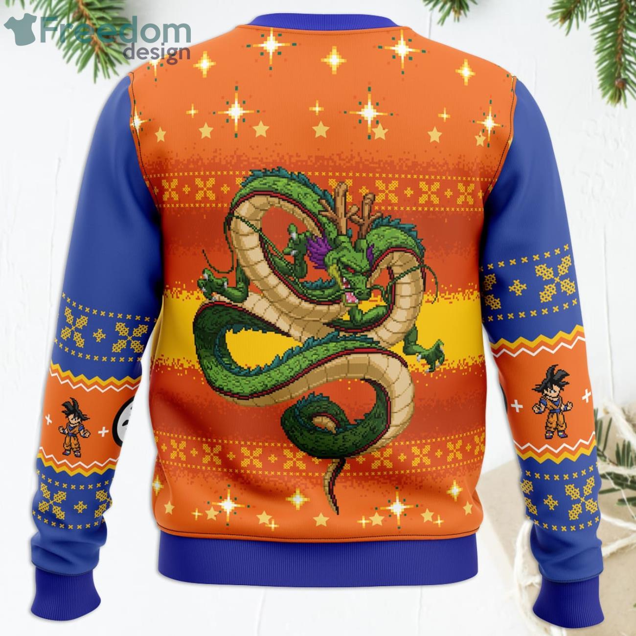 Dragon Ball Z Goku Christmas Funny Christmas Gift Ugly Christmas Sweater Product Photo 4 Dragon Ball Z Goku Christmas Funny Christmas Gift Ugly Christmas Sweater Product Photo 4