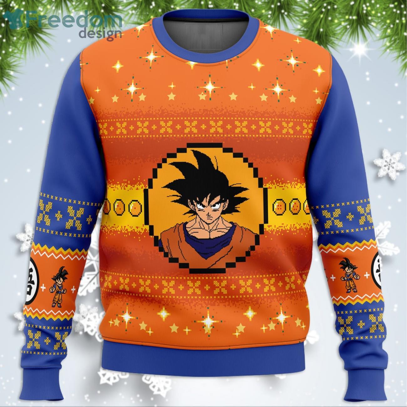 Dragon Ball Z Goku Christmas Funny Christmas Gift Ugly Christmas Sweater Product Photo 1 Dragon Ball Z Goku Christmas Funny Christmas Gift Ugly Christmas Sweater Product Photo 1