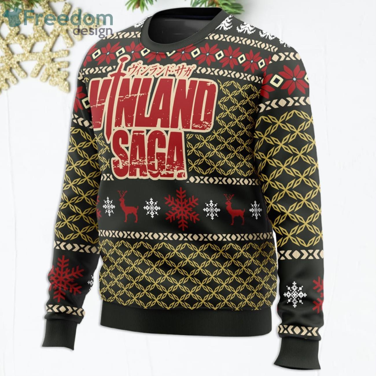 Epic Christmas Vinland Saga Ugly Christmas Sweater Product Photo 2 Epic Christmas Vinland Saga Ugly Christmas Sweater Product Photo 2