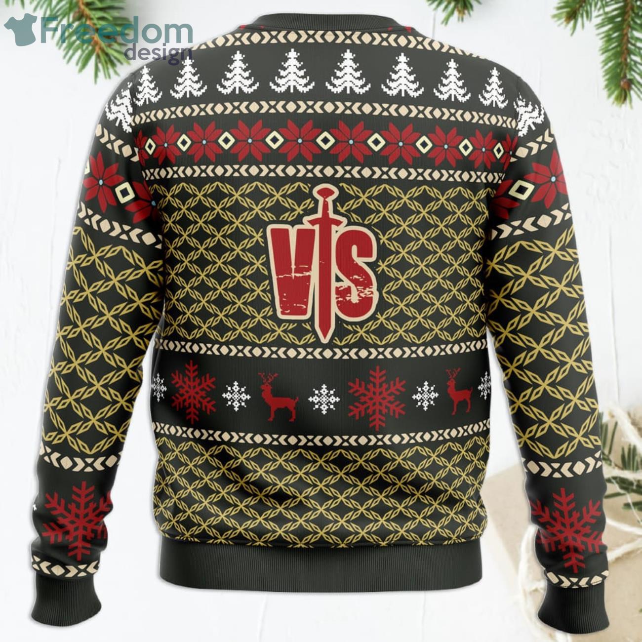 Epic Christmas Vinland Saga Ugly Christmas Sweater Product Photo 4 Epic Christmas Vinland Saga Ugly Christmas Sweater Product Photo 4
