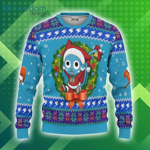 Fairy Tails Custom Happy Christmas Ugly Sweater Anime 3D Sweater