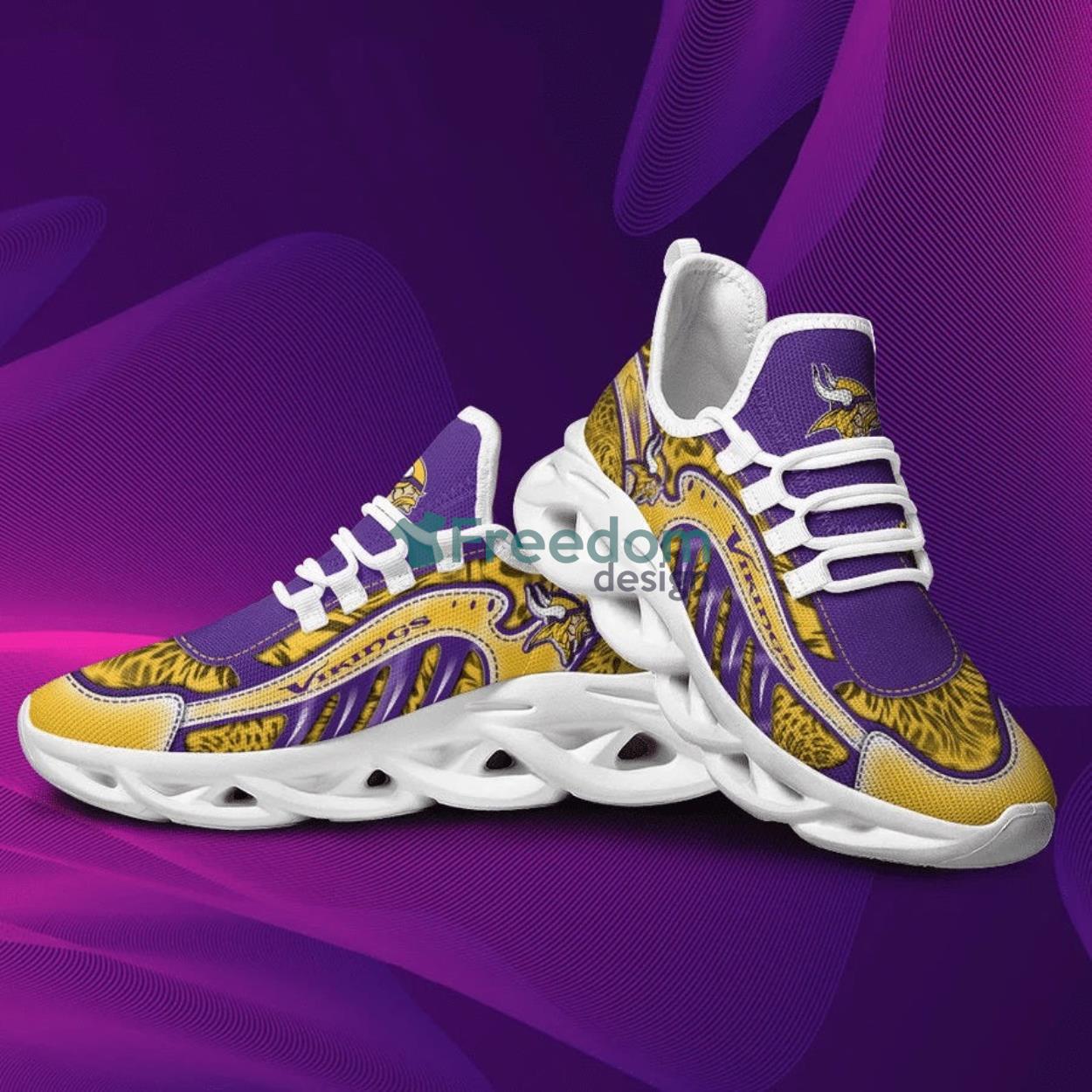 For Fans Minnesota Vikings Air Max Soul Snesker Running Shoes Product Photo 1