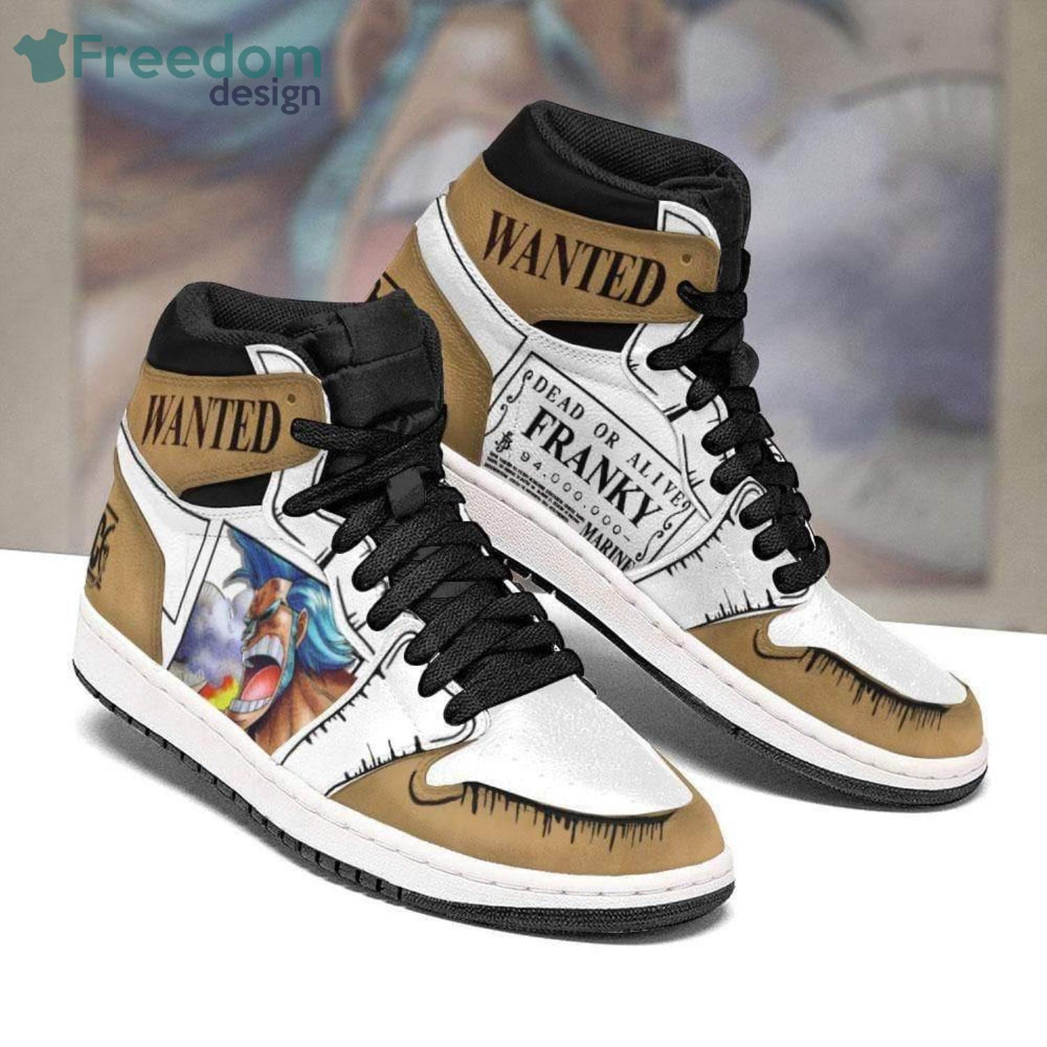 One Piece Franky Air Jordan 13 Sneakers Custom Animes Shoes - Freedomdesign