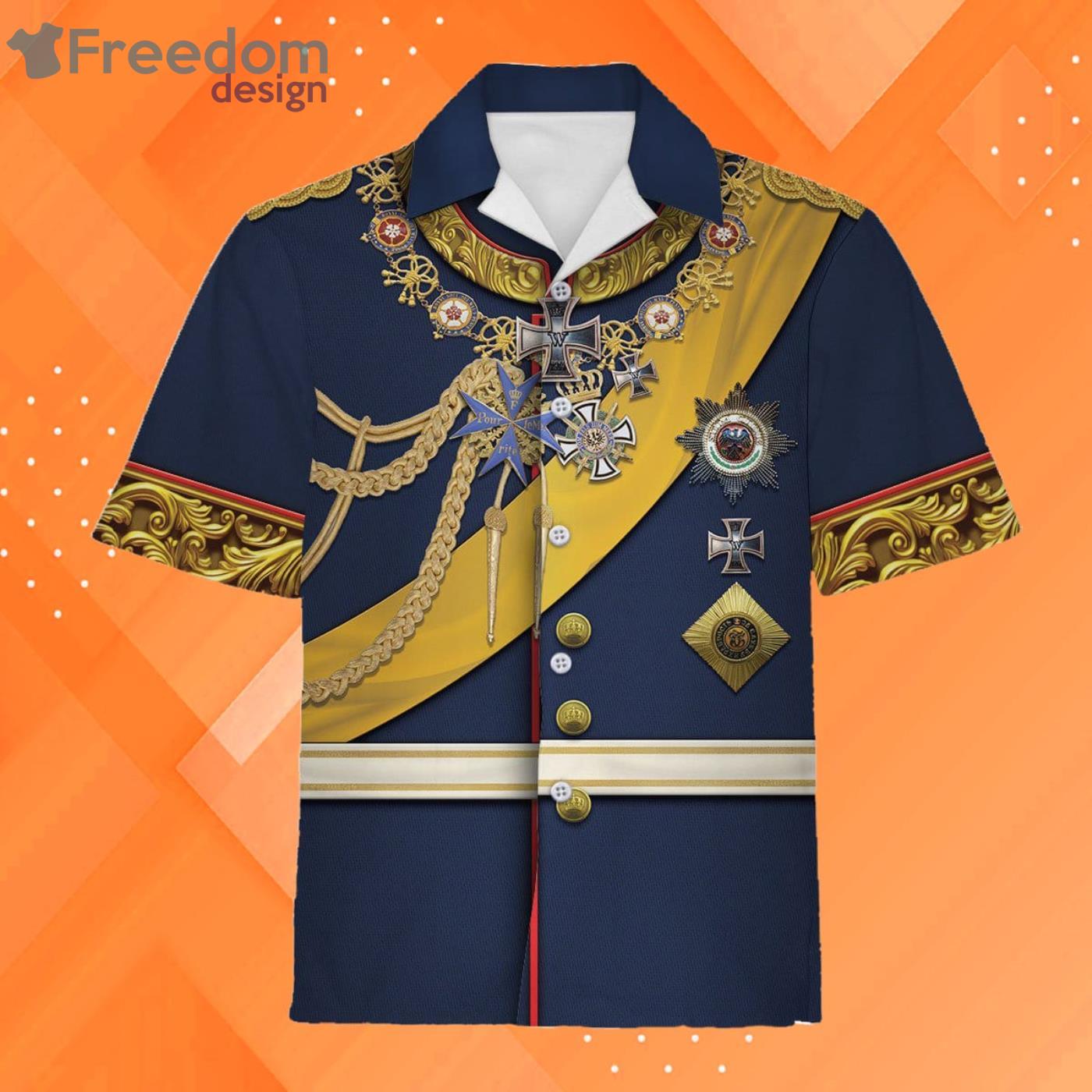 Frederick III German Emperor Unisex HawaIIan Shirt Product Photo 1 Frederick III German Emperor Unisex HawaIIan Shirt Product Photo 1