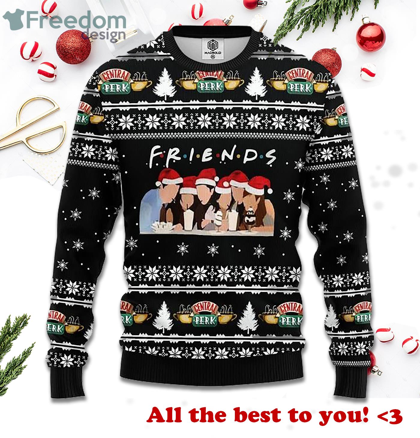 Friends Tv Show Ugly Christmas Sweater Product Photo 2