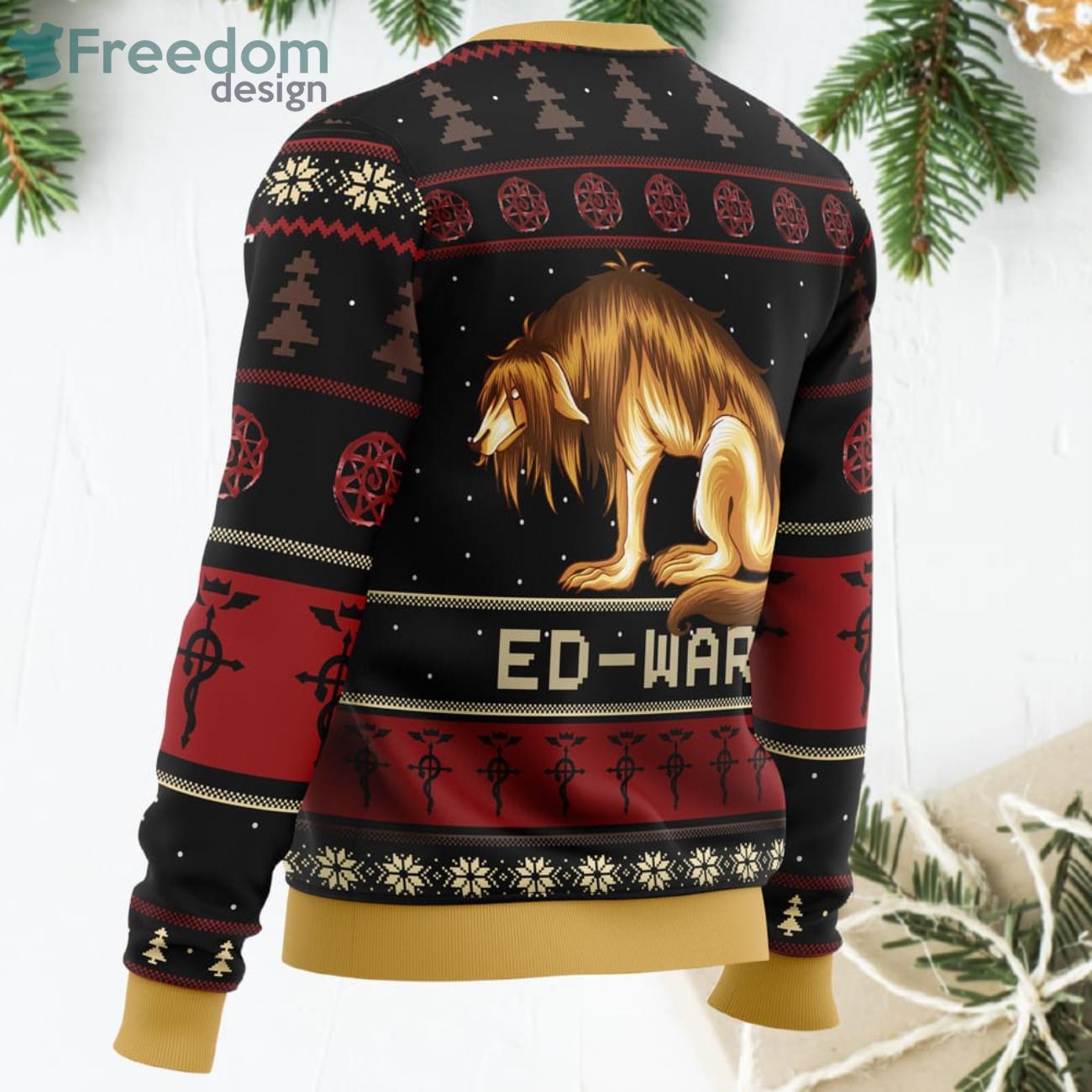 Fullmetal Alchemist Chimera Nina Tucker Ed Ward Funny Christmas Gift Ugly Christmas Sweater image Fullmetal Alchemist Chimera Nina Tucker Ed-Ward Funny Christmas Gift Ugly Christmas Sweater Product Photo 3
