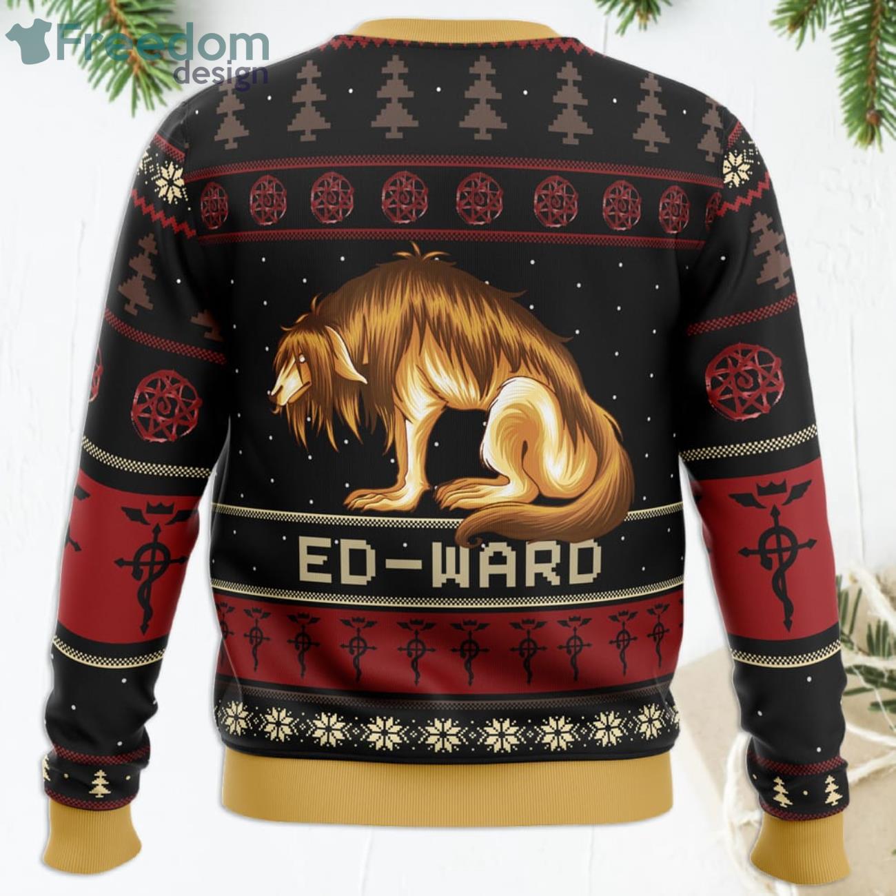 Fullmetal Alchemist Chimera Nina Tucker Ed-Ward Funny Christmas Gift Ugly Christmas Sweater Product Photo 4 Fullmetal Alchemist Chimera Nina Tucker Ed-Ward Funny Christmas Gift Ugly Christmas Sweater Product Photo 4