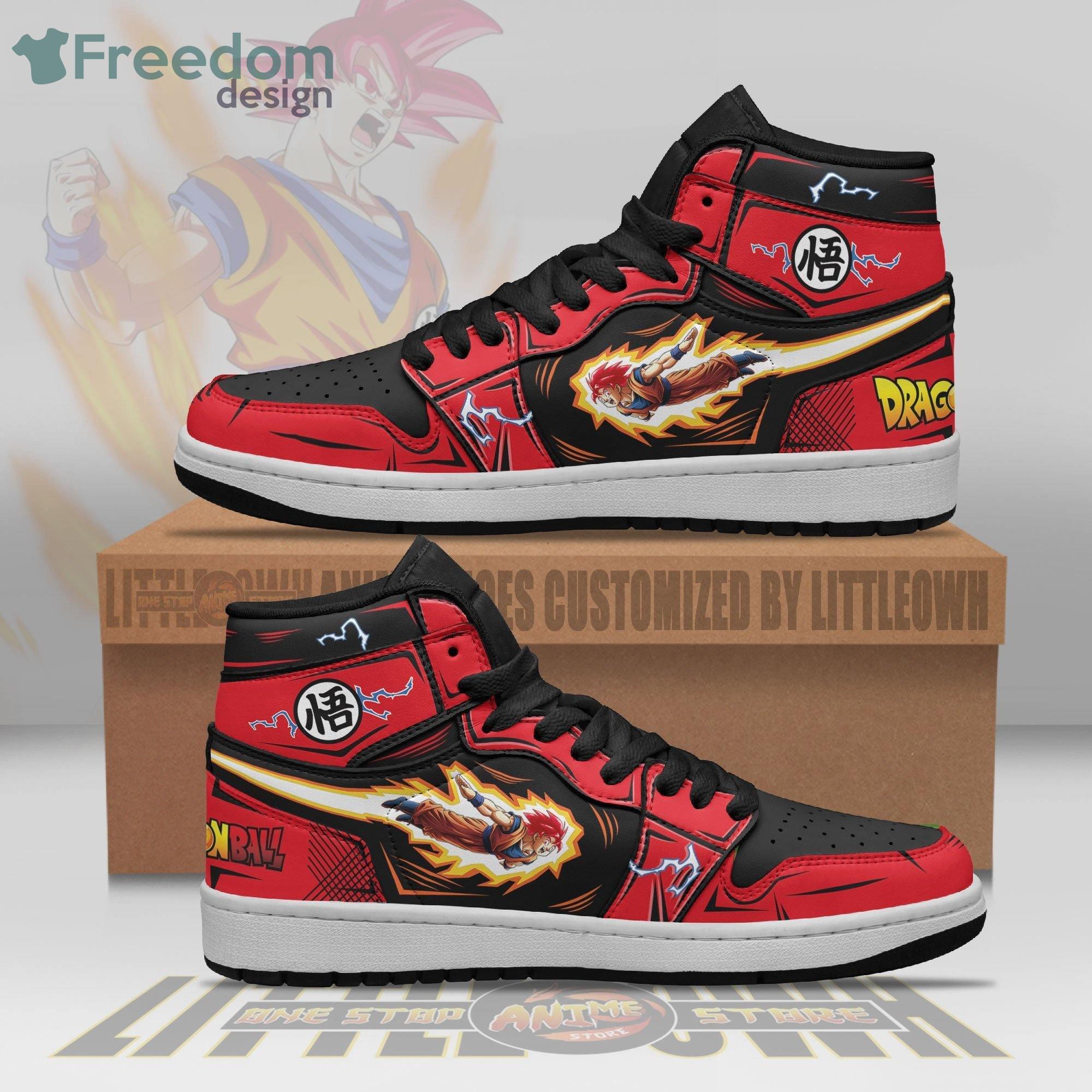 Goku Custom Kamehame Power Dragon Ball Anime Air Jordan Hightop Shoes -  Freedomdesign