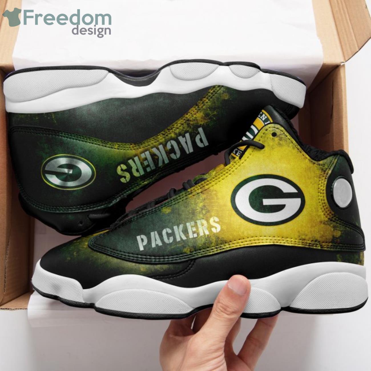 Green Bay Packers Team Air Jordan 13 Shoes