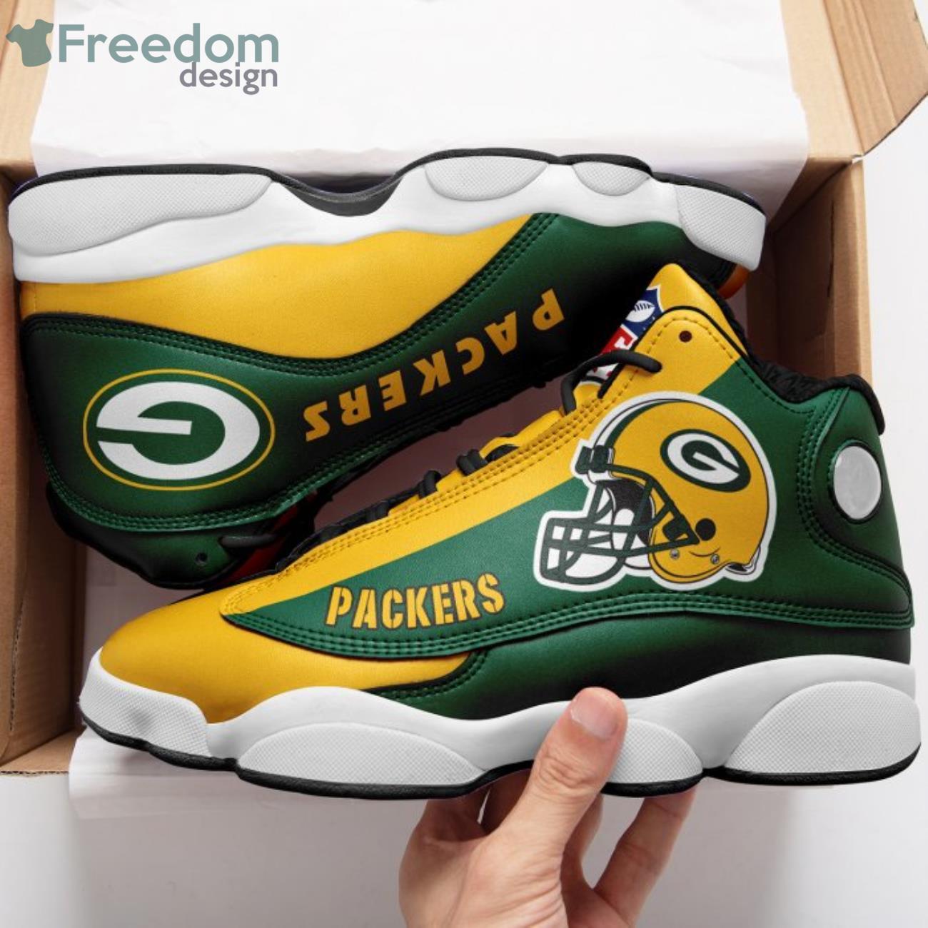 Green Bay Packers Team Air Jordan 13 Shoes