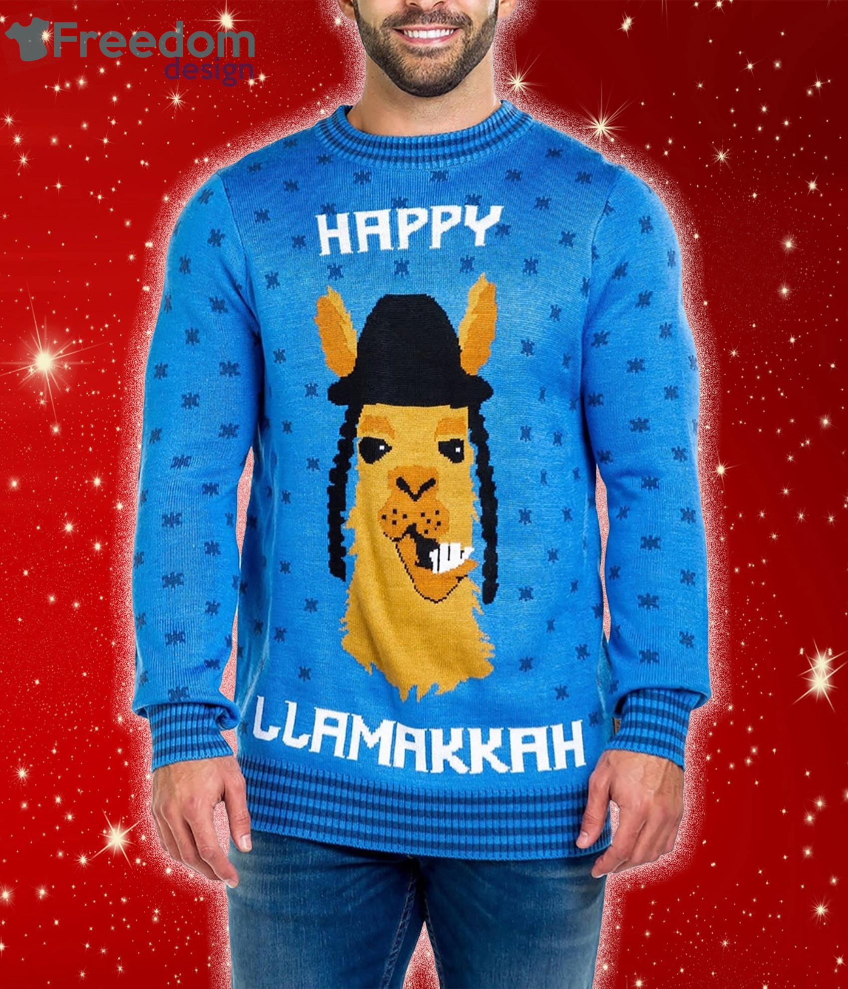 Happy Llamakkah Funny Christmas Ugly Sweater - Freedomdesign