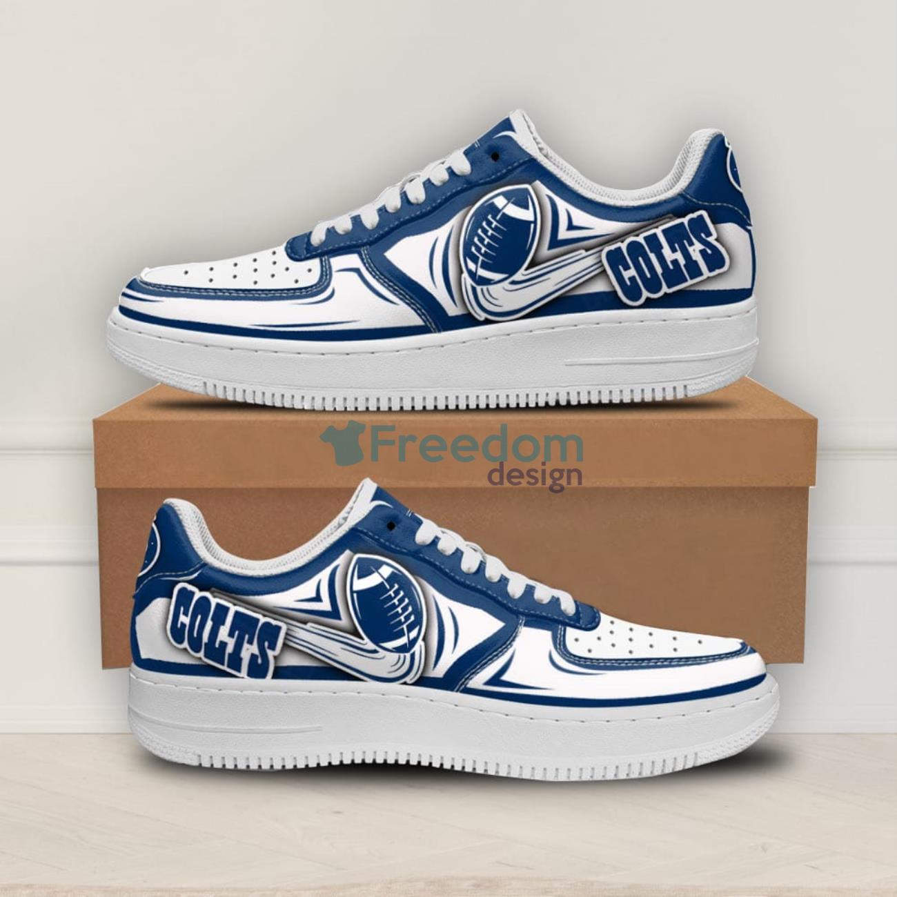 HOT Indianapolis Colts shoes Custom Air Force Sneakers for fans