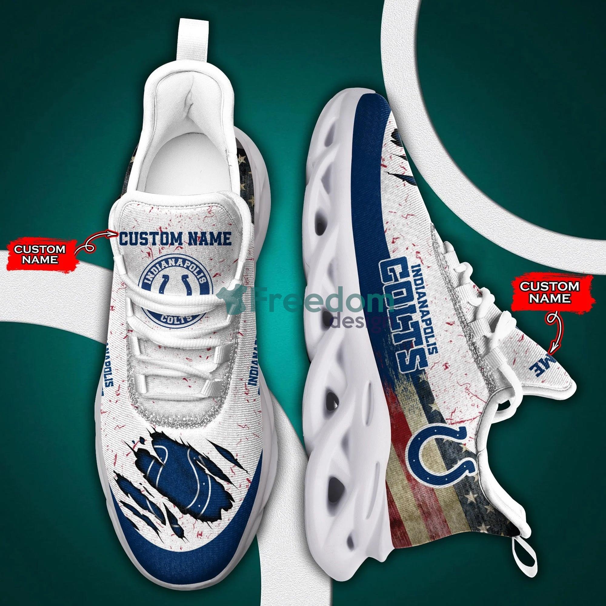 Indianapolis Colts American Flag 3D Air Max Soul Snesker Running Shoes Product Photo 2