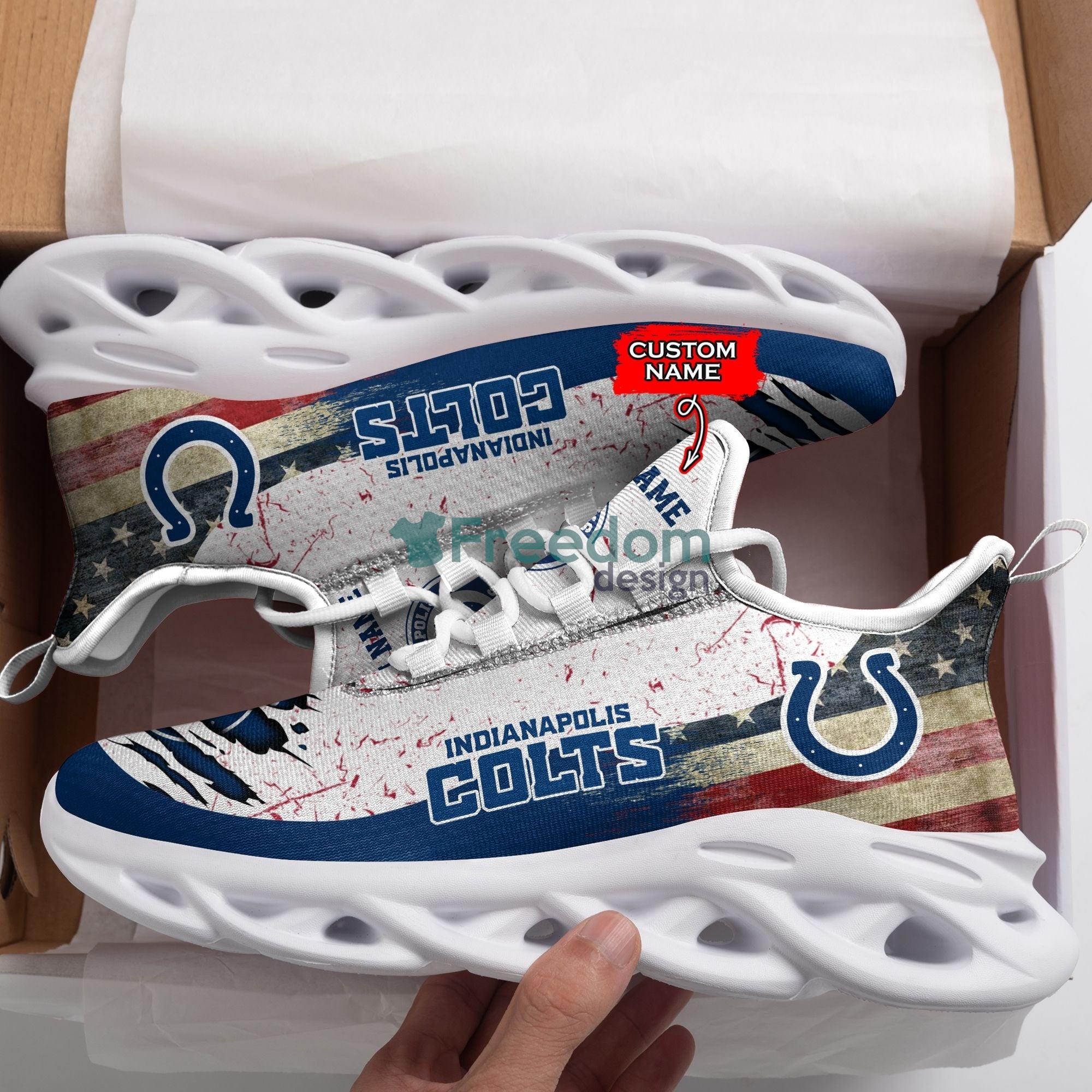 Indianapolis Colts American Flag 3D Air Max Soul Snesker Running Shoes Product Photo 1