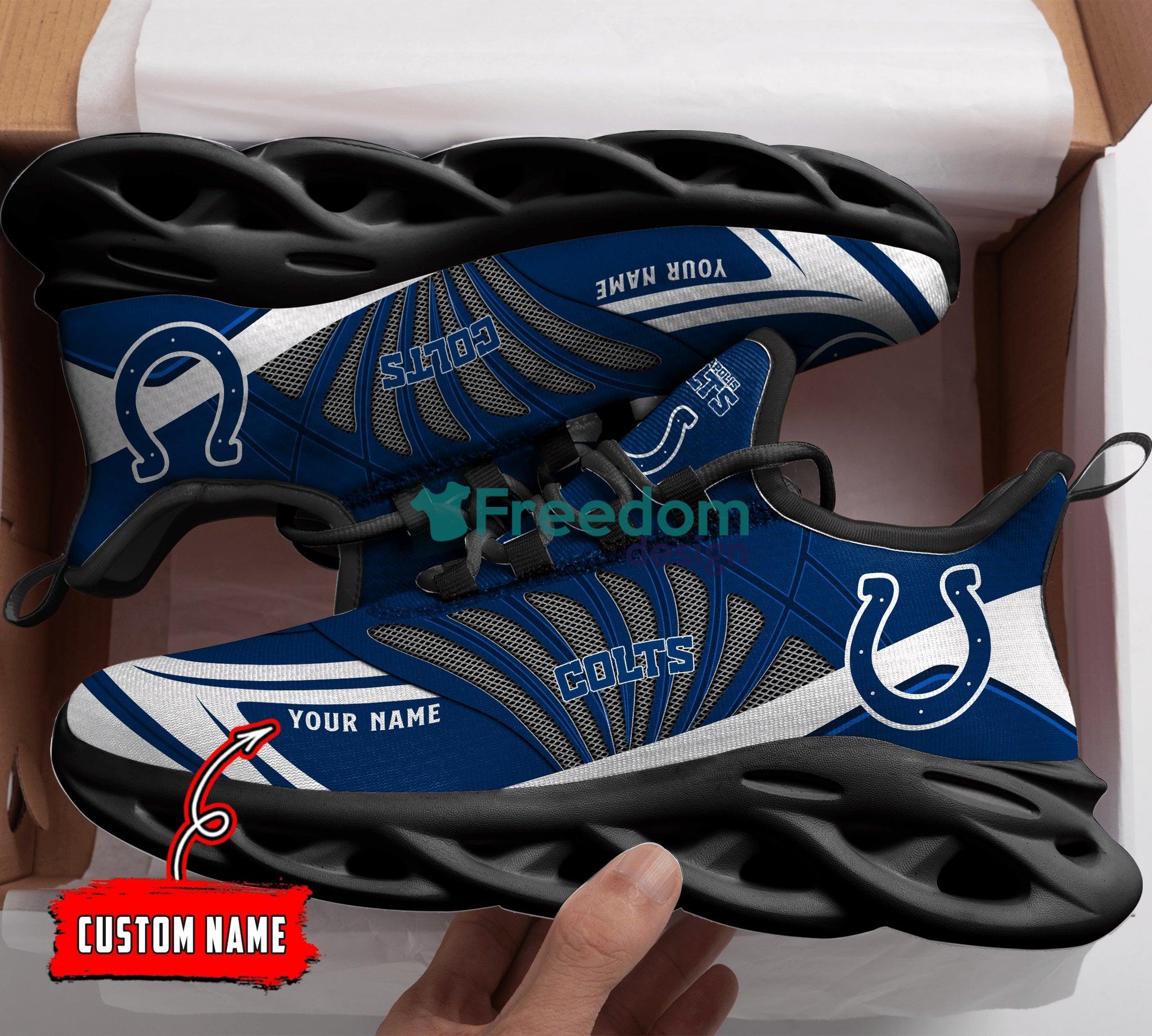 Indianapolis Colts Custome Name Max Soul Snesker Running Shoes Product Photo 2