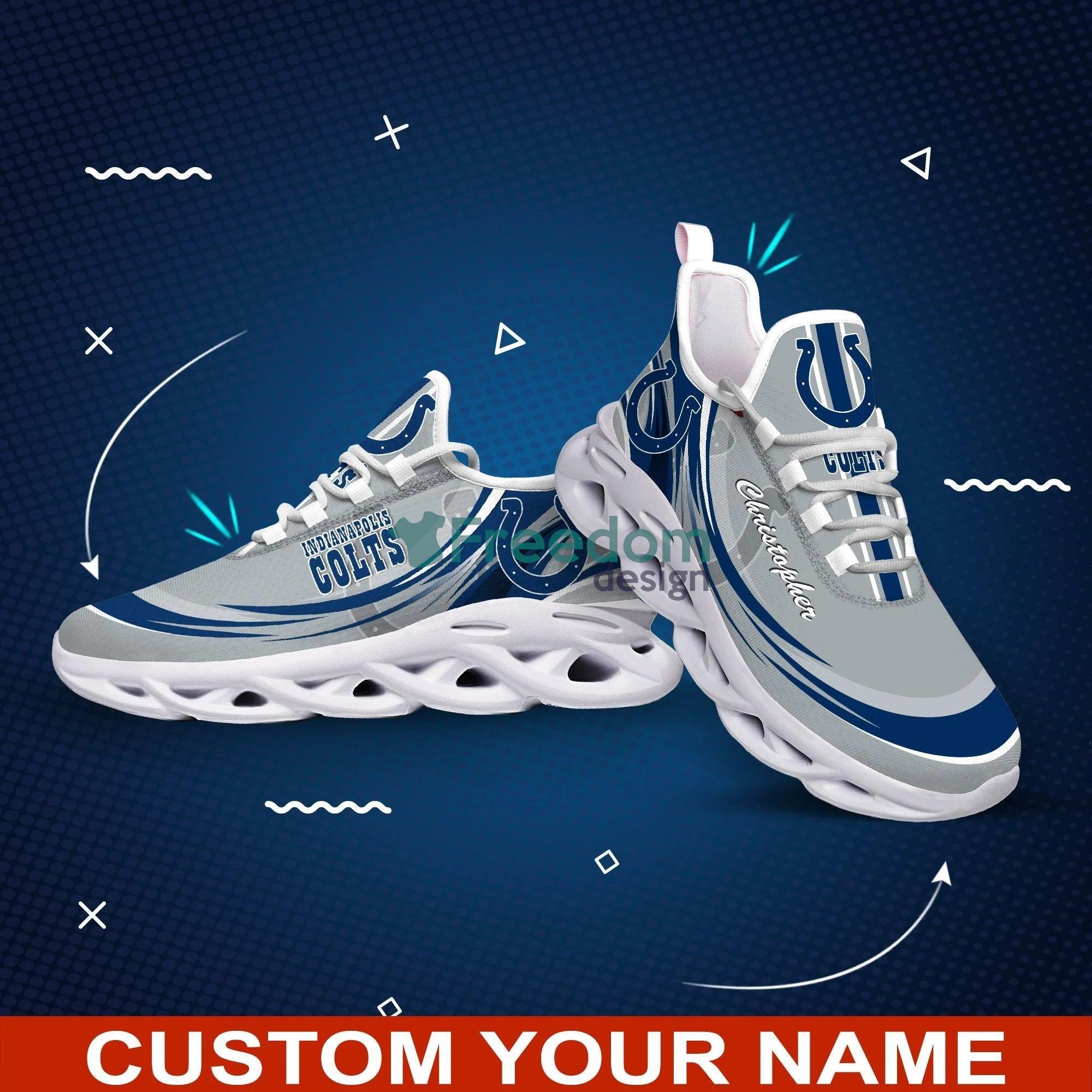 Indianapolis Colts Grey Max Soul Snesker Running Shoes Product Photo 2