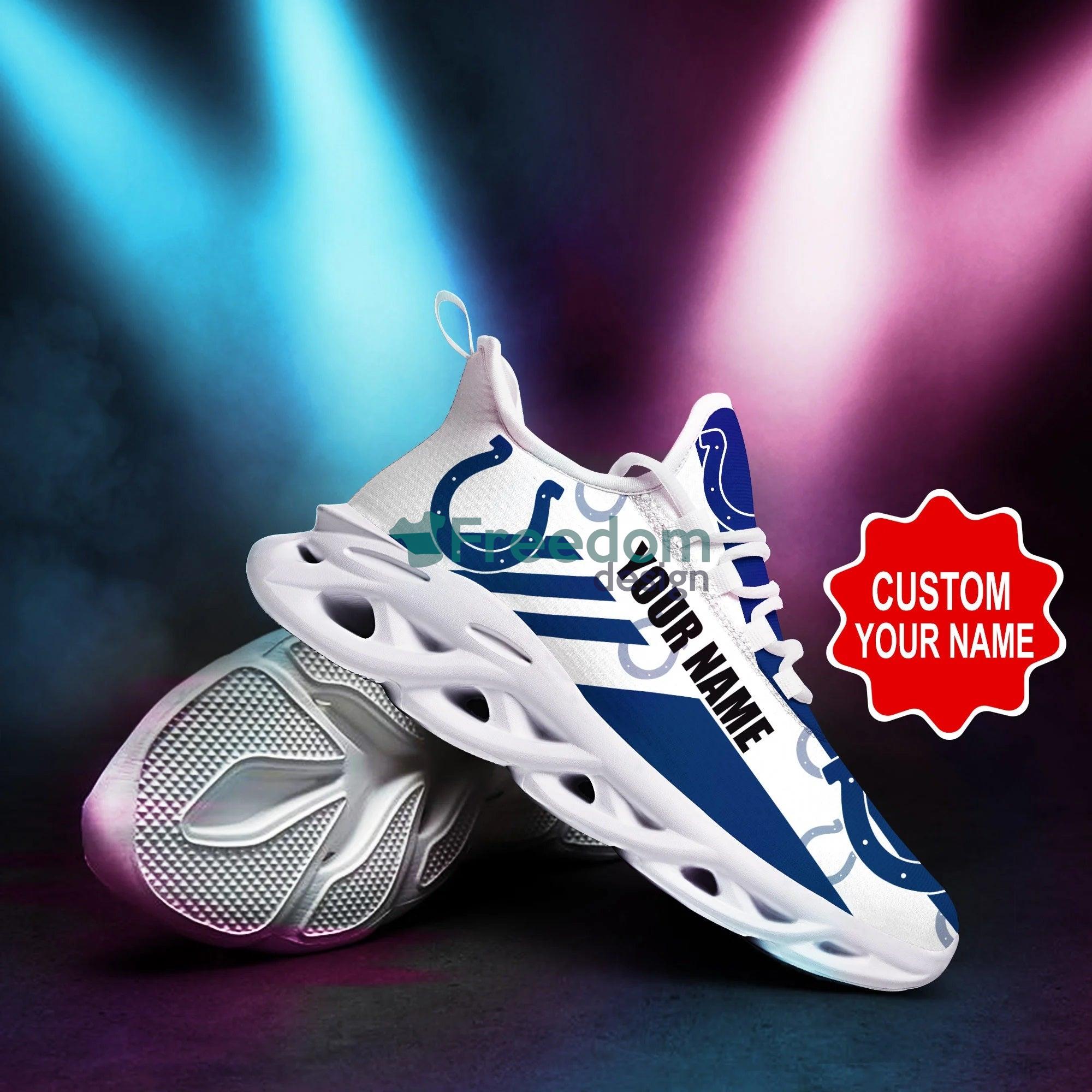 Indianapolis Colts Striped Cool Max Soul Snesker Running Shoes Product Photo 2