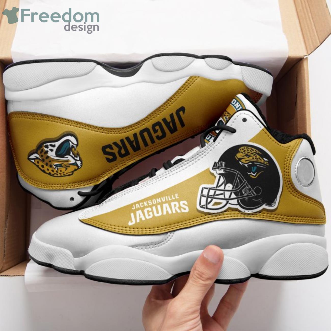 Jacksonville Jaguars Air Jordan 13 Sneakers Nfl Custom Sport Shoes