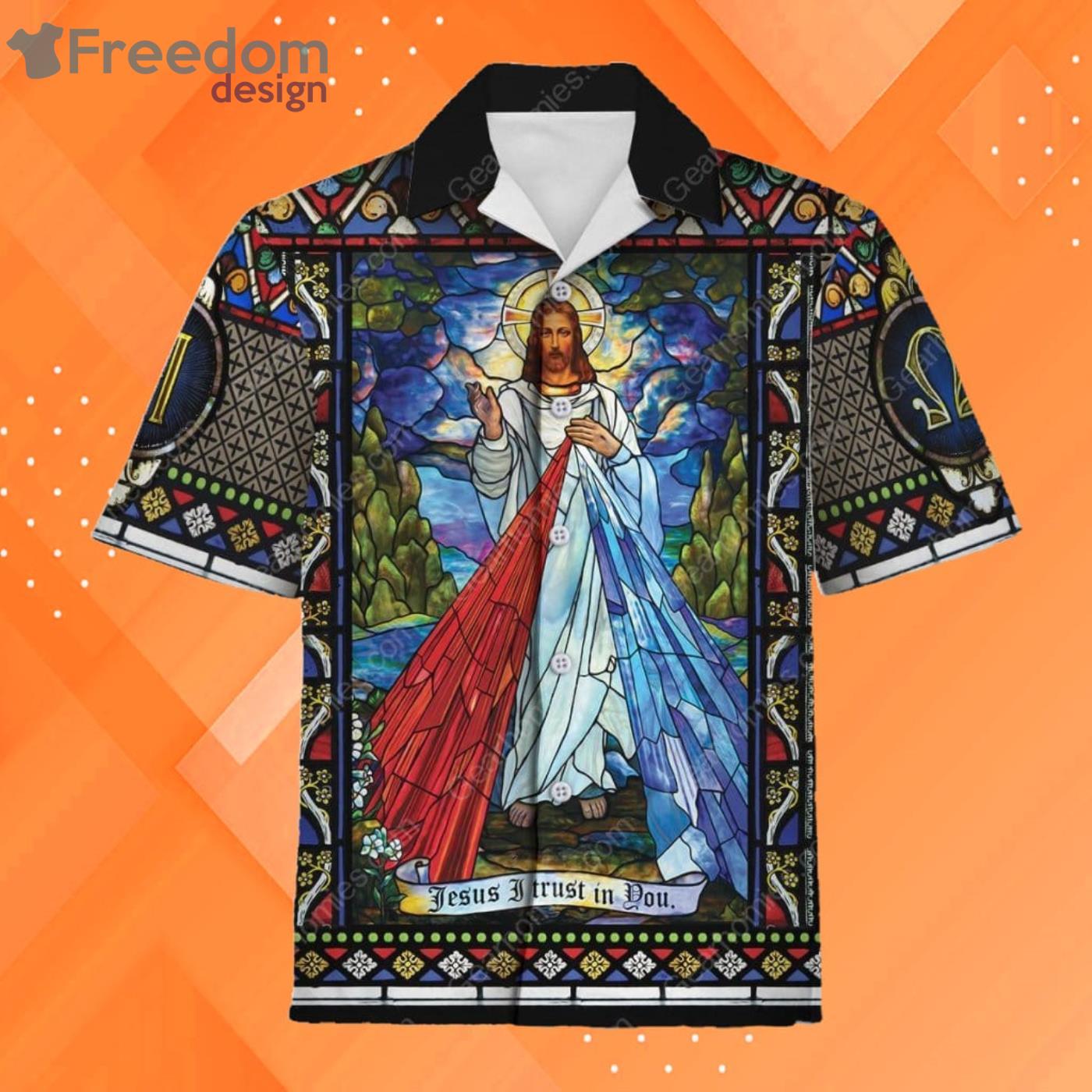 Jesus I Trust In You All over Print Hawaiian Shirt Product Photo 1