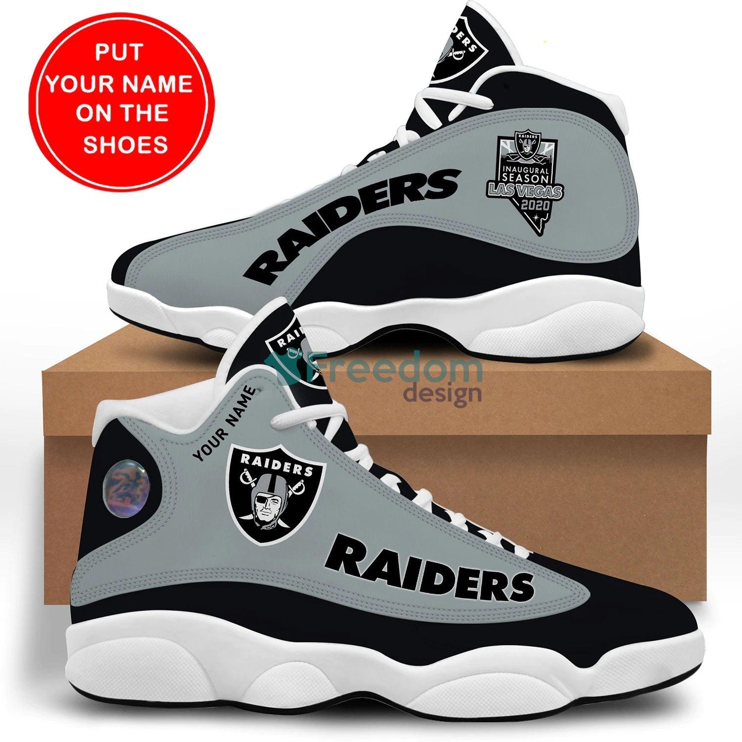 Las Vegas Raiders Mom Leopard Pattern Air Jordan 13 Shoes For Fans