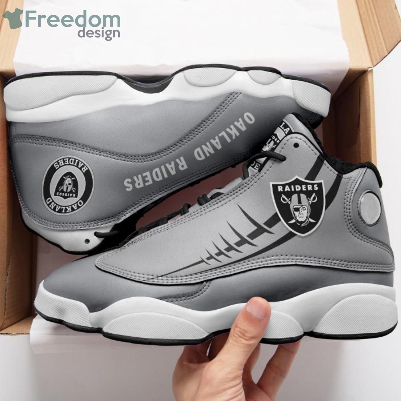 Las Vegas Raiders Air Jordan 13 Sneaker Shoes For Fans - Freedomdesign