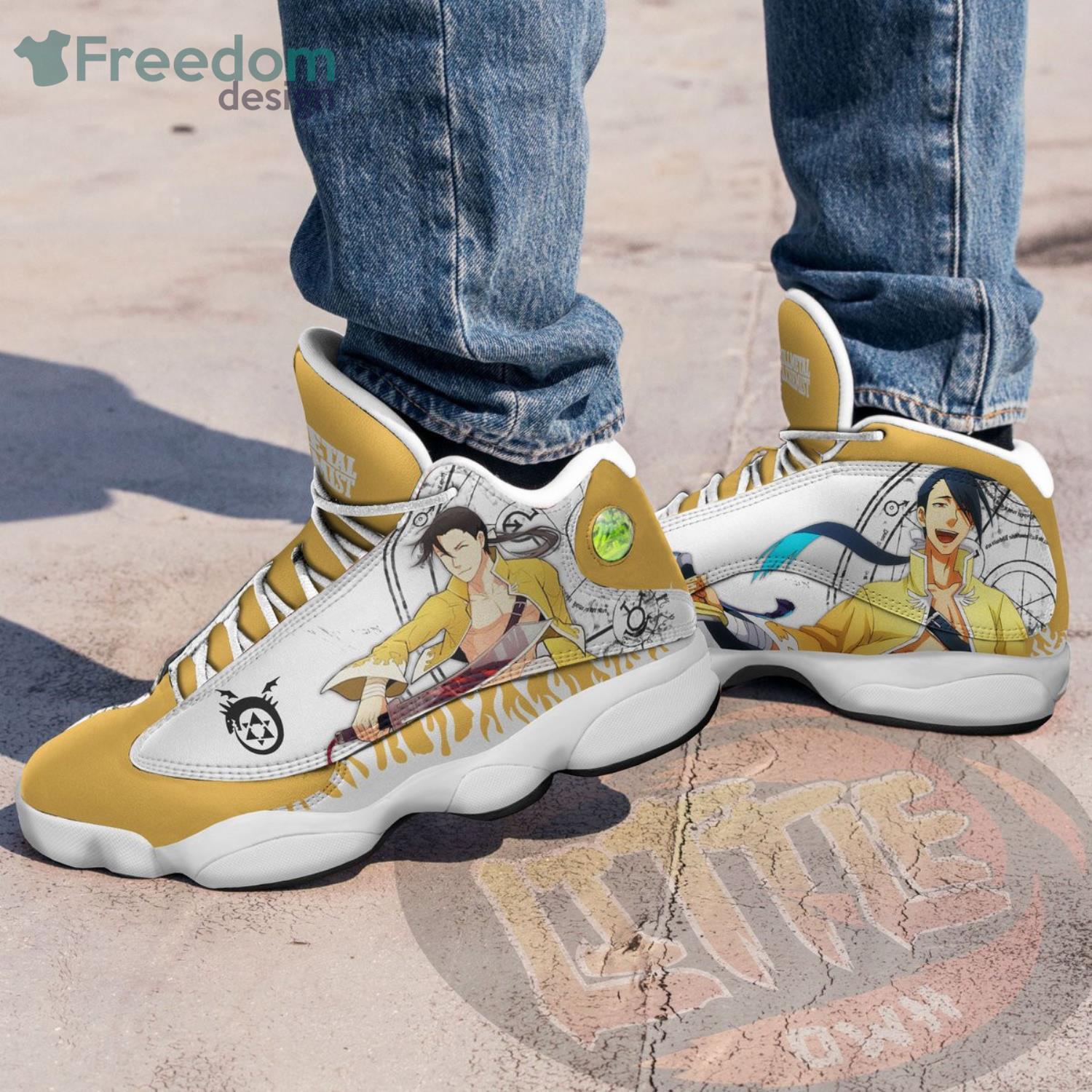 Ling Yao Shoes Anime Fullmetal Alchemist Air Jordan 13 Sneakers -  Freedomdesign