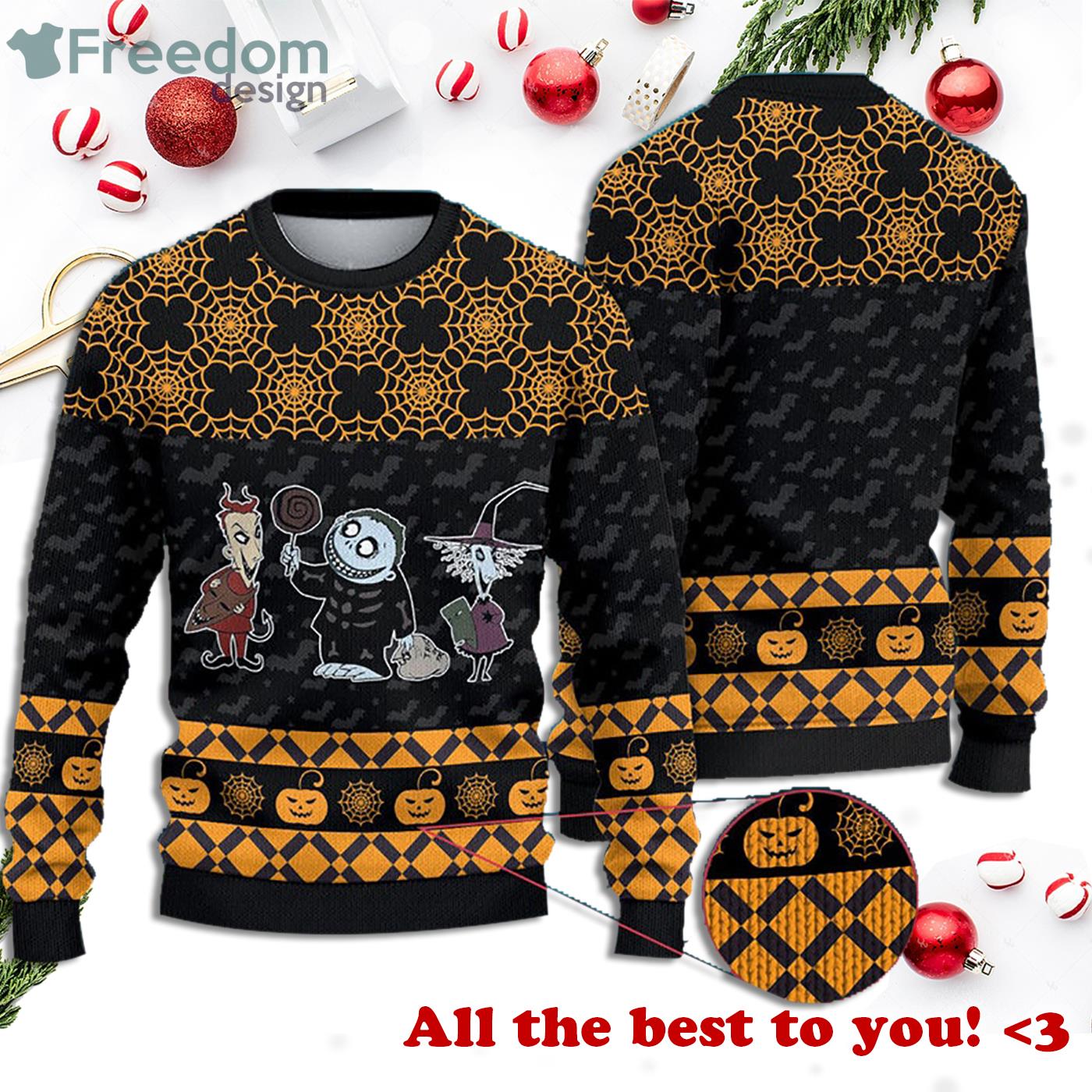 Lock Shock And Barrel Nightmare Before Christmas Sweater Product Photo 1