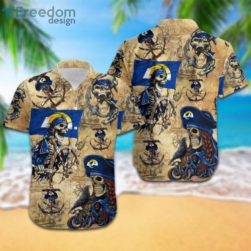 Los Angeles Rams Pirates Fans Pirates Skull Hawaiian Shirt Summer Gift For  Men And Women - Banantees