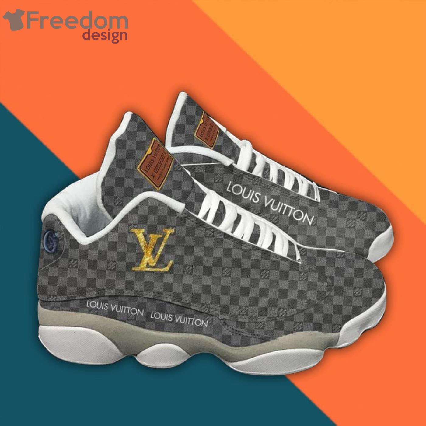 Louis Vuitton Golden Logo Jordans 13 Shoes Flint Sneaker