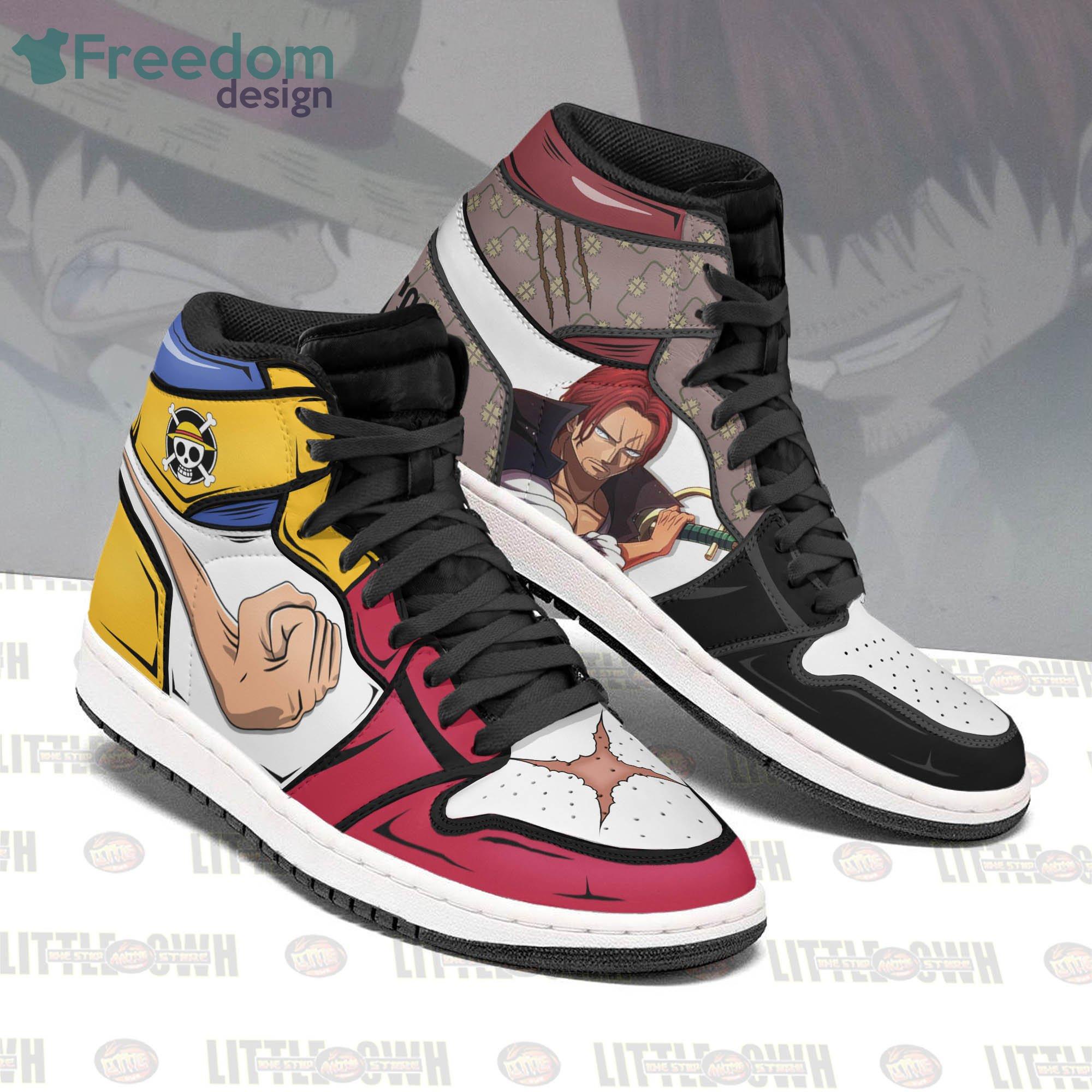 Red Hair Shanks Sneakers Custom Anime One Piece Air Jordan 13