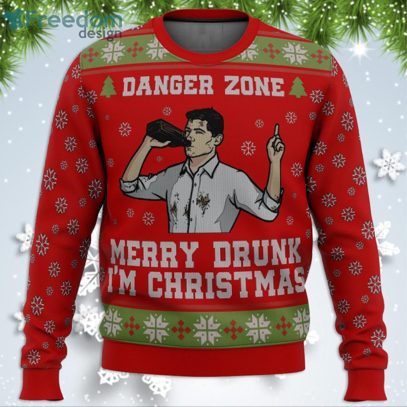 Merry Drunk I'm Christmas Sterling Archer Funny Christmas Gift Ugly Christmas  Sweater - Freedomdesign