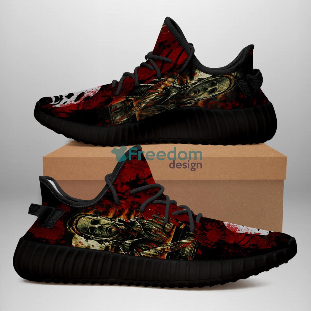 Michael Myers Halloween Gift Yeezy Shoes Product Photo 2