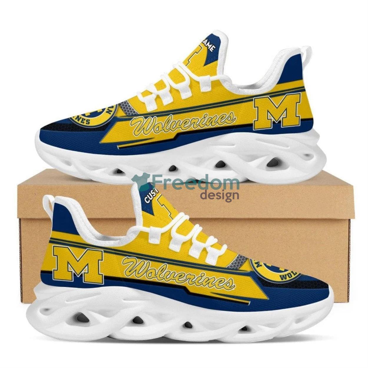 Michigan Wolverines Air Max Soul Snesker Running Shoes Product Photo 1