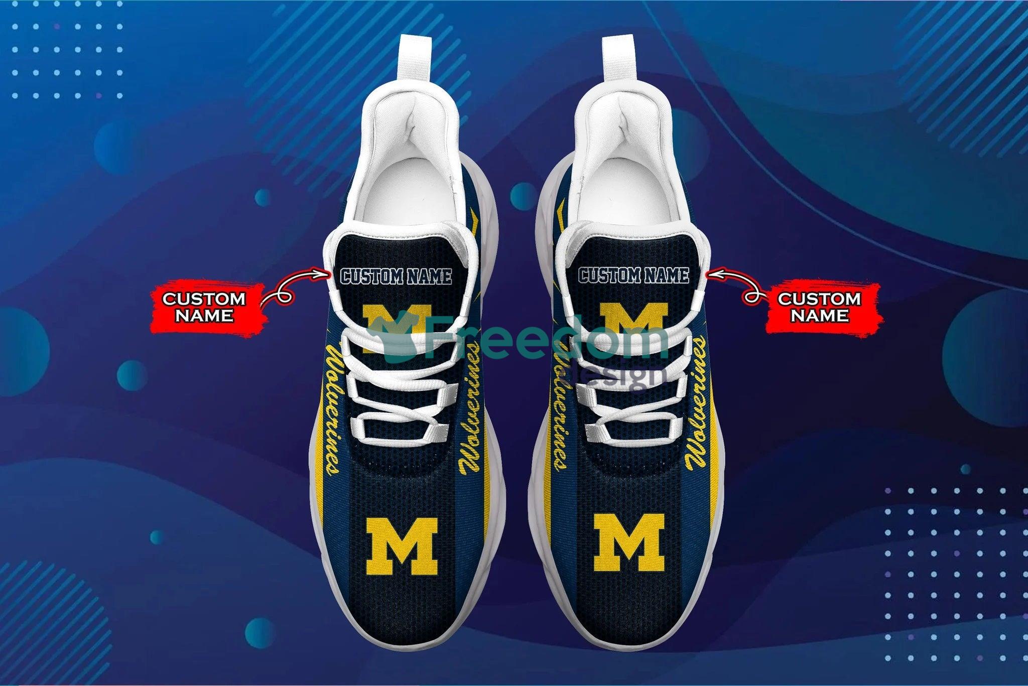 Michigan Wolverines Fans Personalized Name Air Max Soul Snesker Running Shoes Product Photo 2