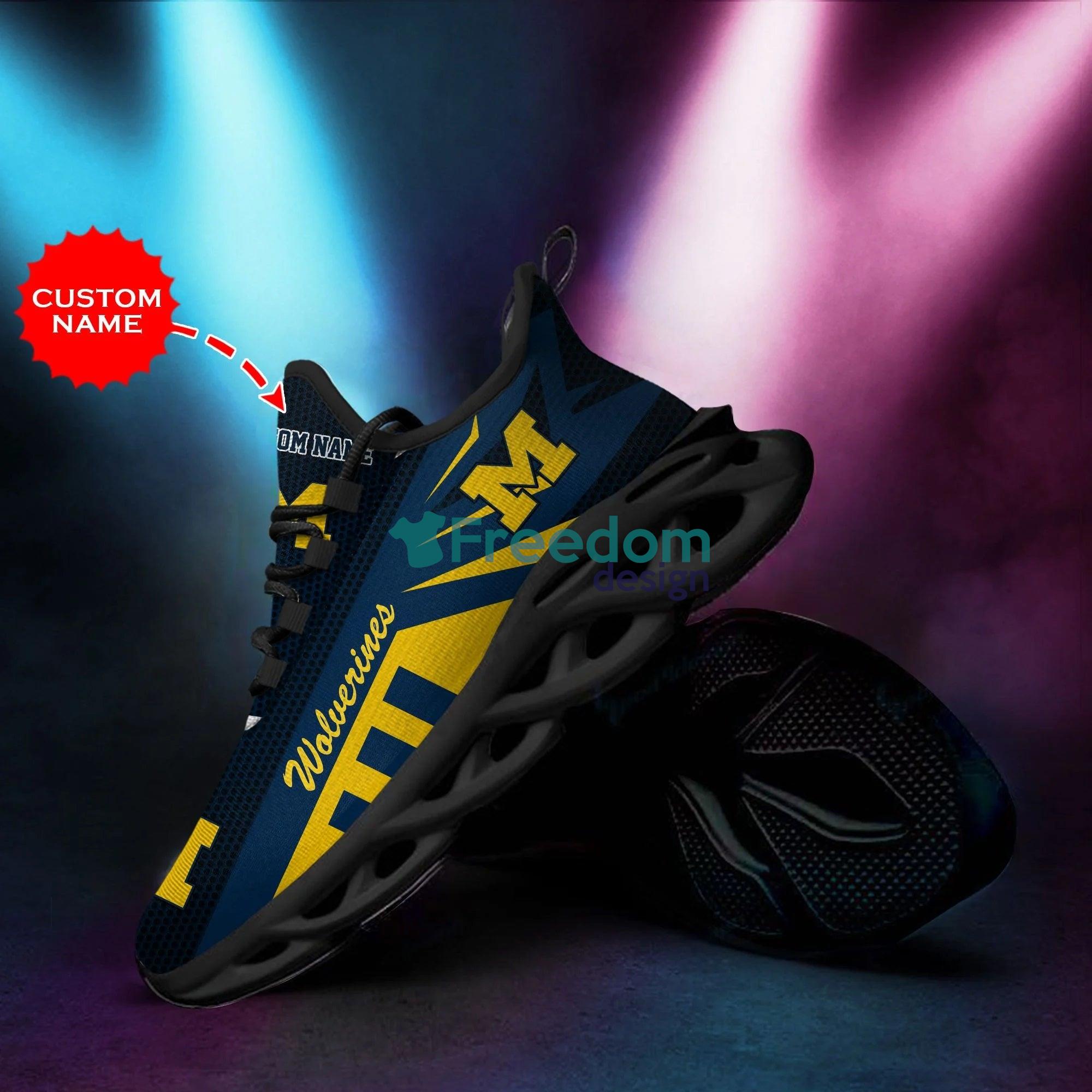 Michigan Wolverines Fans Personalized Name Air Max Soul Snesker Running Shoes Product Photo 1