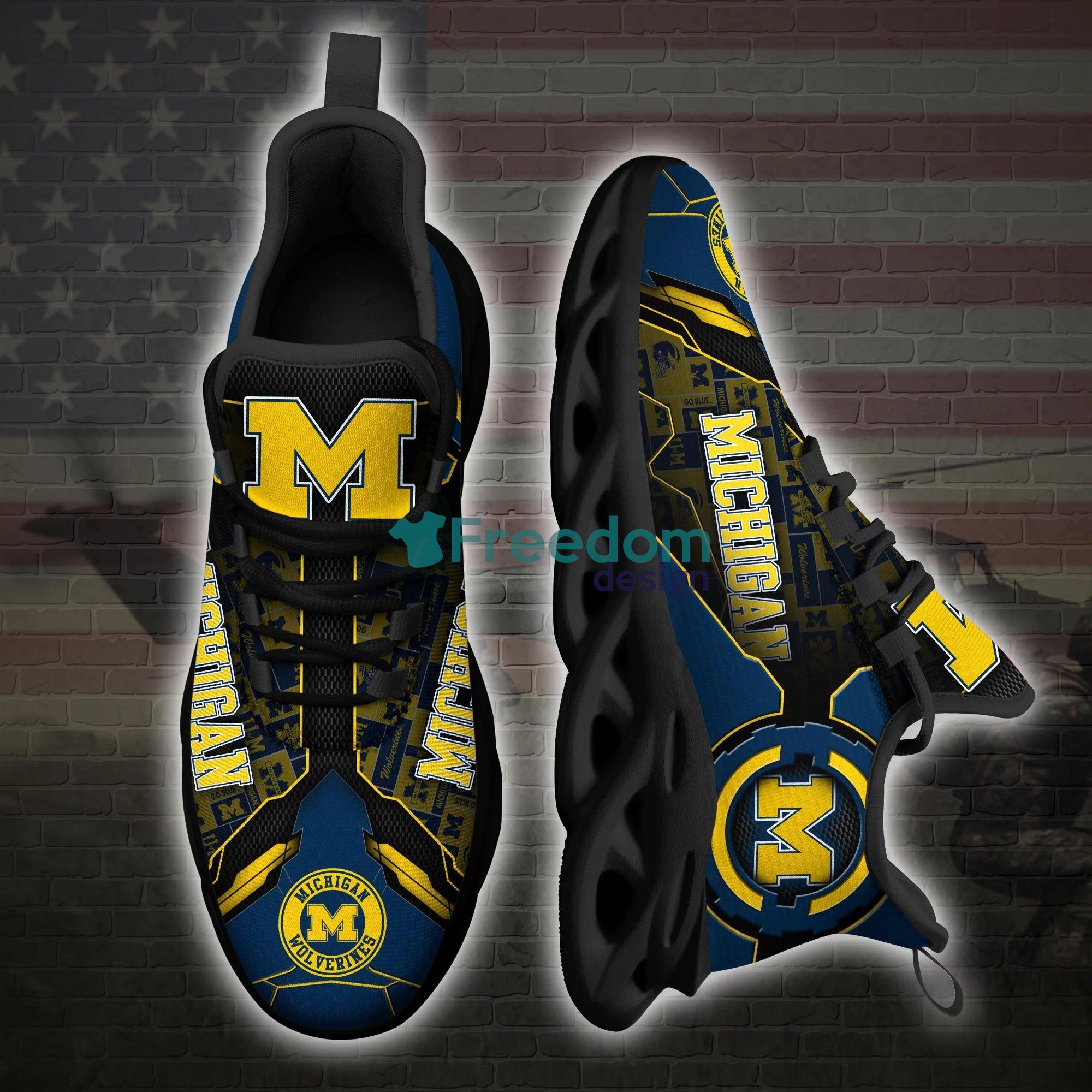 Michigan Wolverines Max Soul Snesker Running Shoes For Fans Product Photo 1