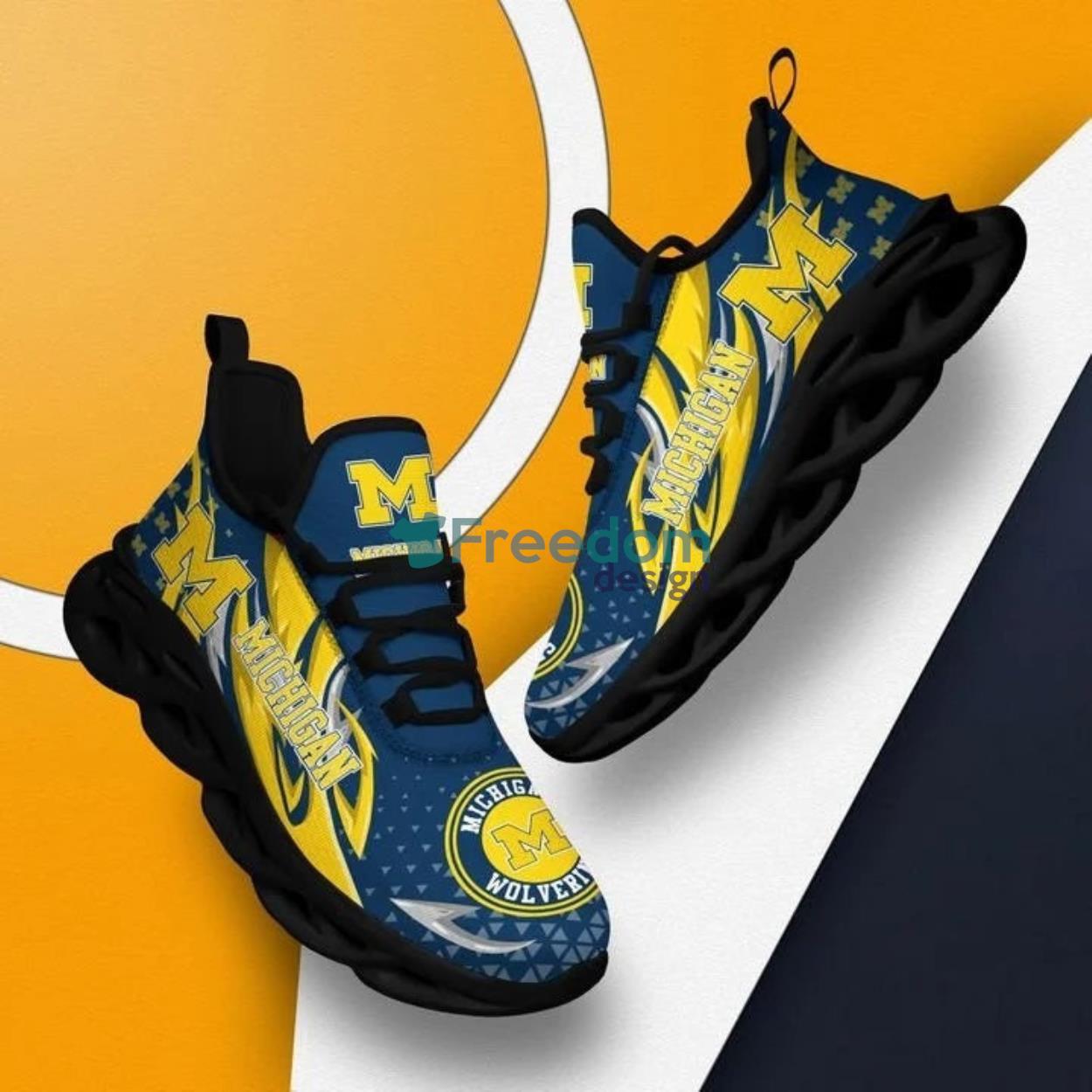 Michigan Wolverines Sport Team Max Soul Snesker Running Shoes Product Photo 2