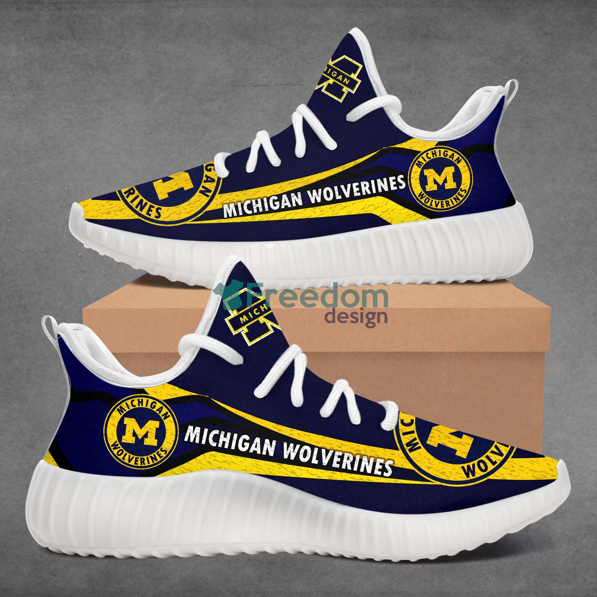 Michigan Wolverines Team Sport Lover Yeezy Shoes Product Photo 1