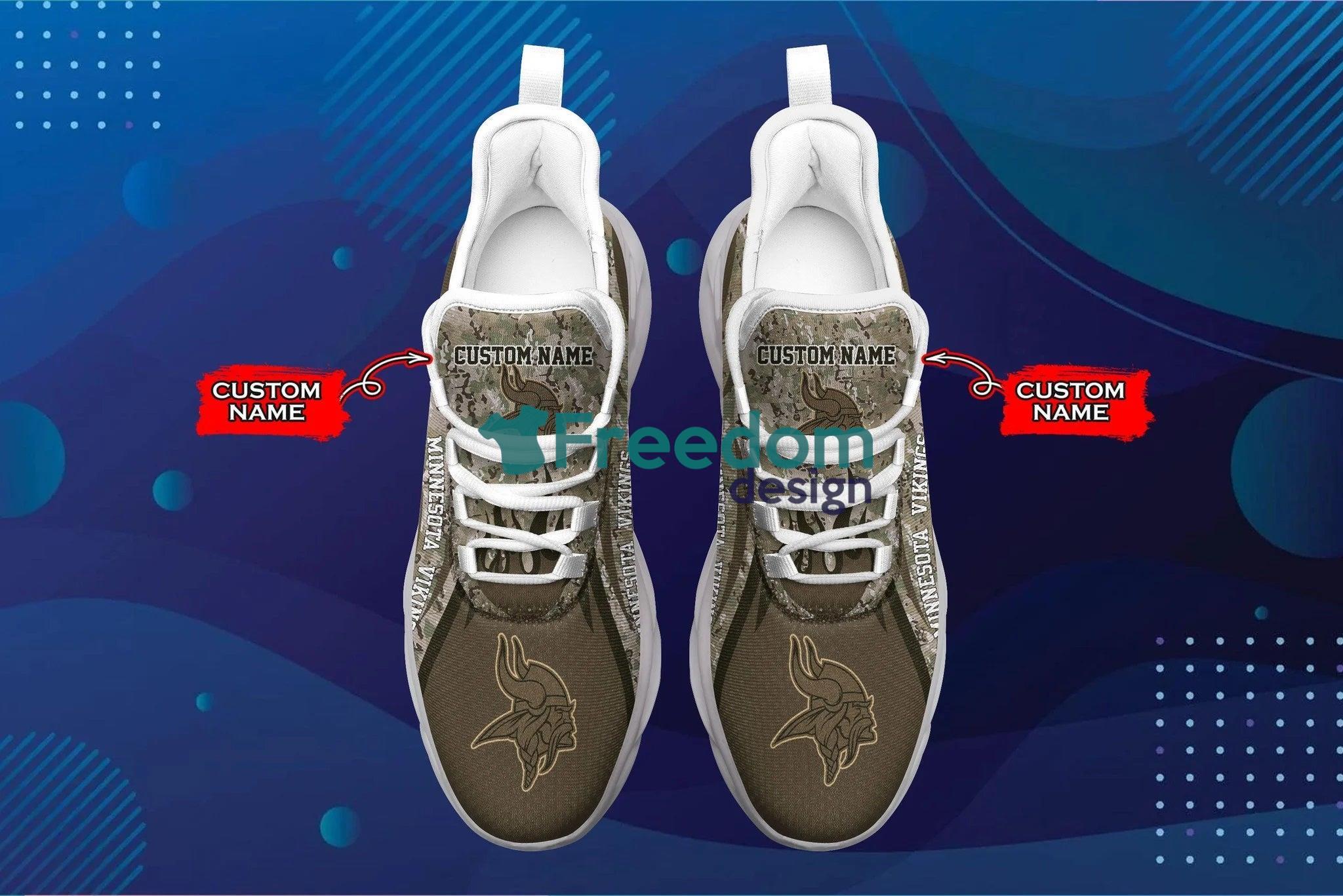 Minnesota Vikings Camouflage Air Max Soul Snesker Running Shoes Product Photo 2