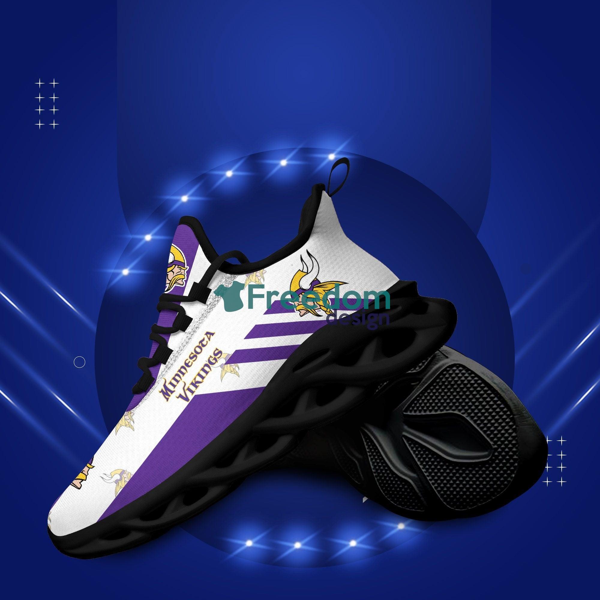 Minnesota Vikings Custome Name Max Soul Snesker Running Shoes Product Photo 2