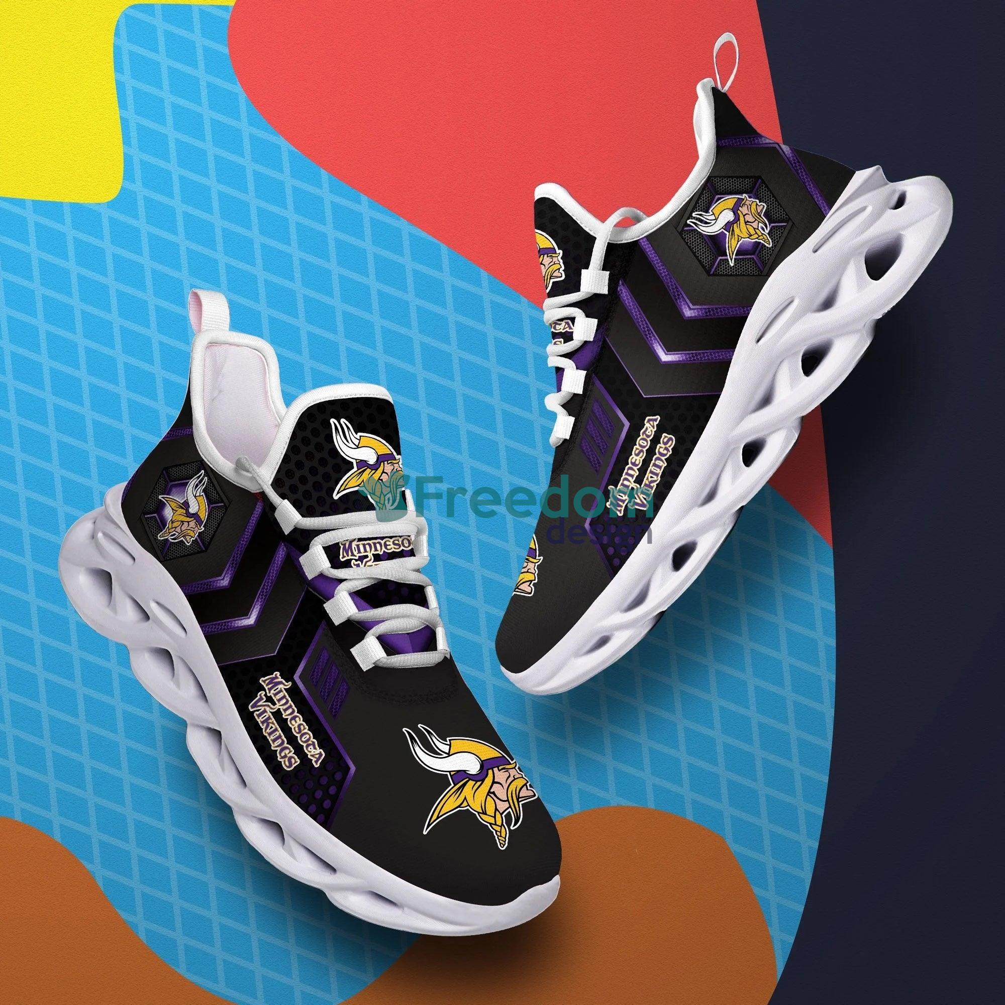 Minnesota Vikings Fans Max Soul Snesker Running Shoes Product Photo 2