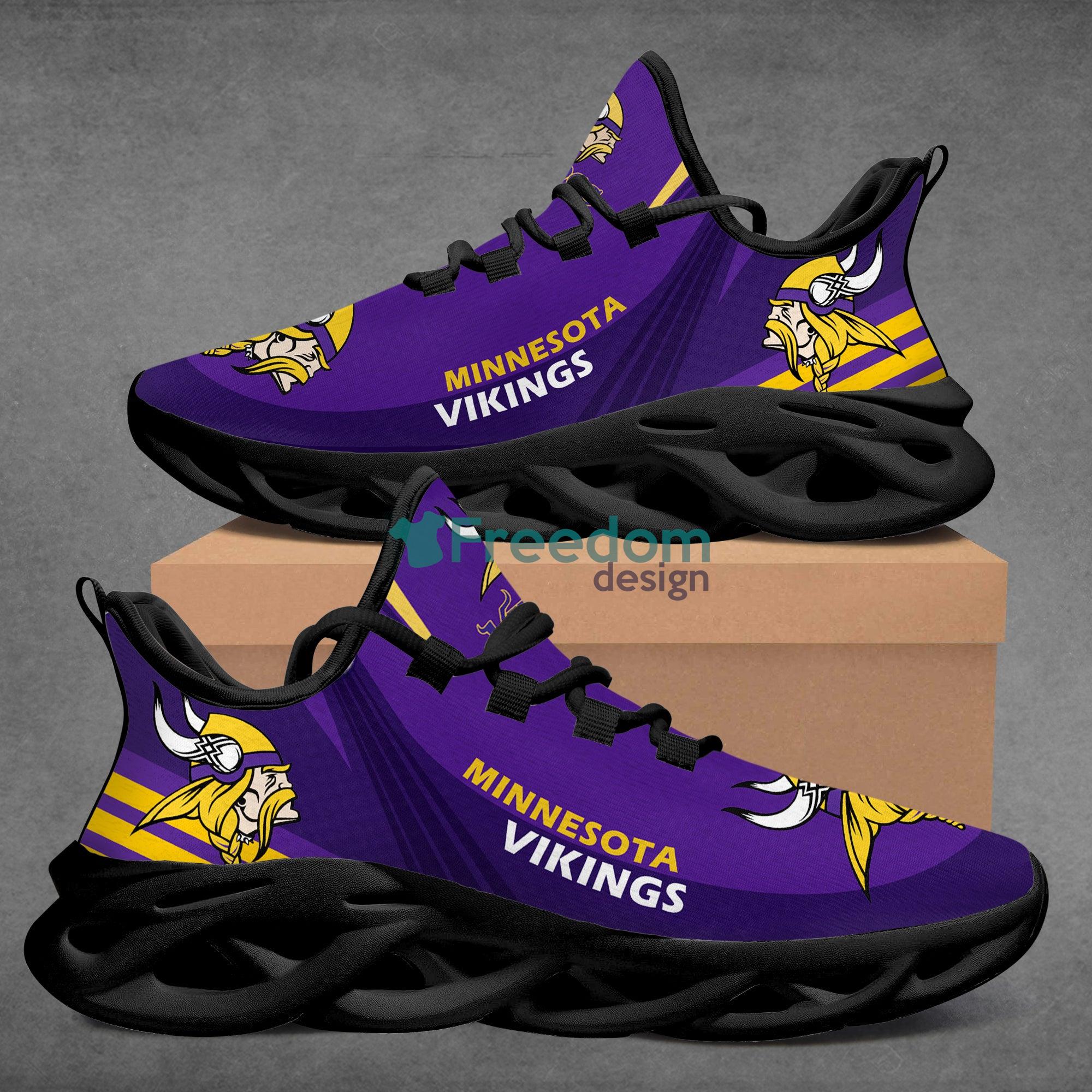 Minnesota Vikings Love Sport Max Soul Snesker Running Shoes Product Photo 2