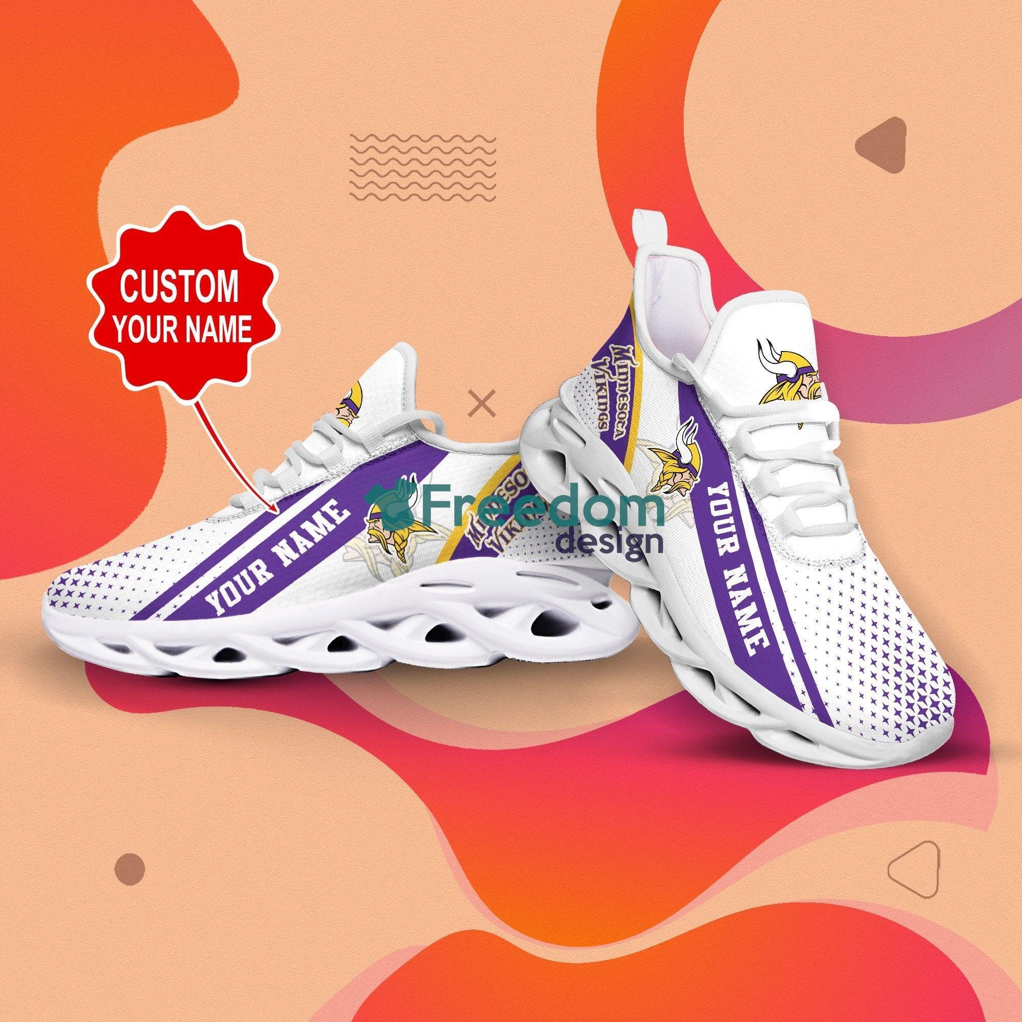 Minnesota Vikings Personalized Name Max Soul Snesker Shoes Product Photo 2