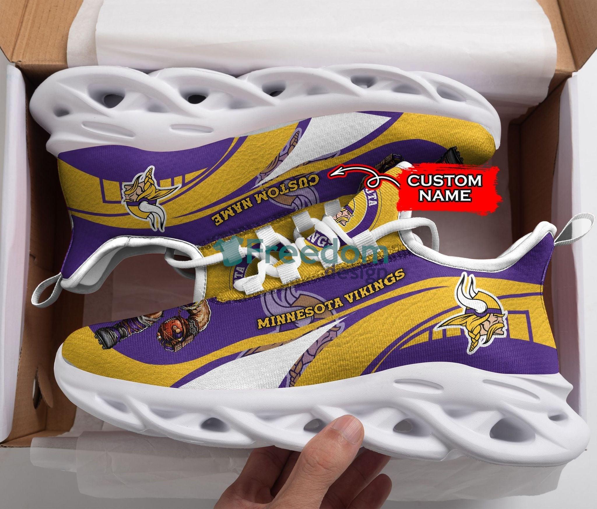 Minnesota Vikings Team Max Soul Snesker Running Shoes Product Photo 2