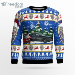 Montana Highway Patrol Ford Taurus 2016 Christmas Sweater Product Photo 2
