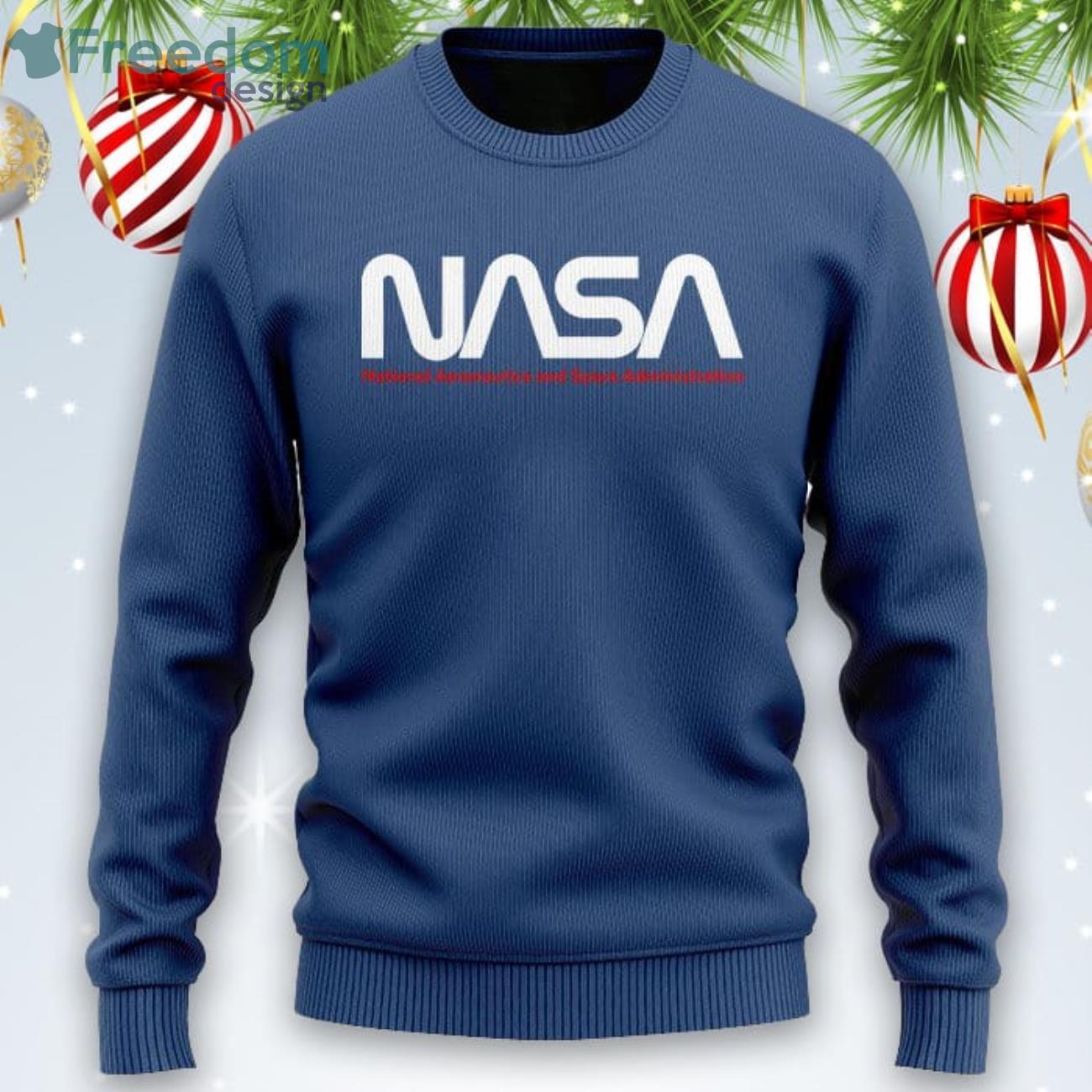 NASA Worm Logo NASA Sweater Product Photo 1 NASA Worm Logo NASA Sweater Product Photo 1