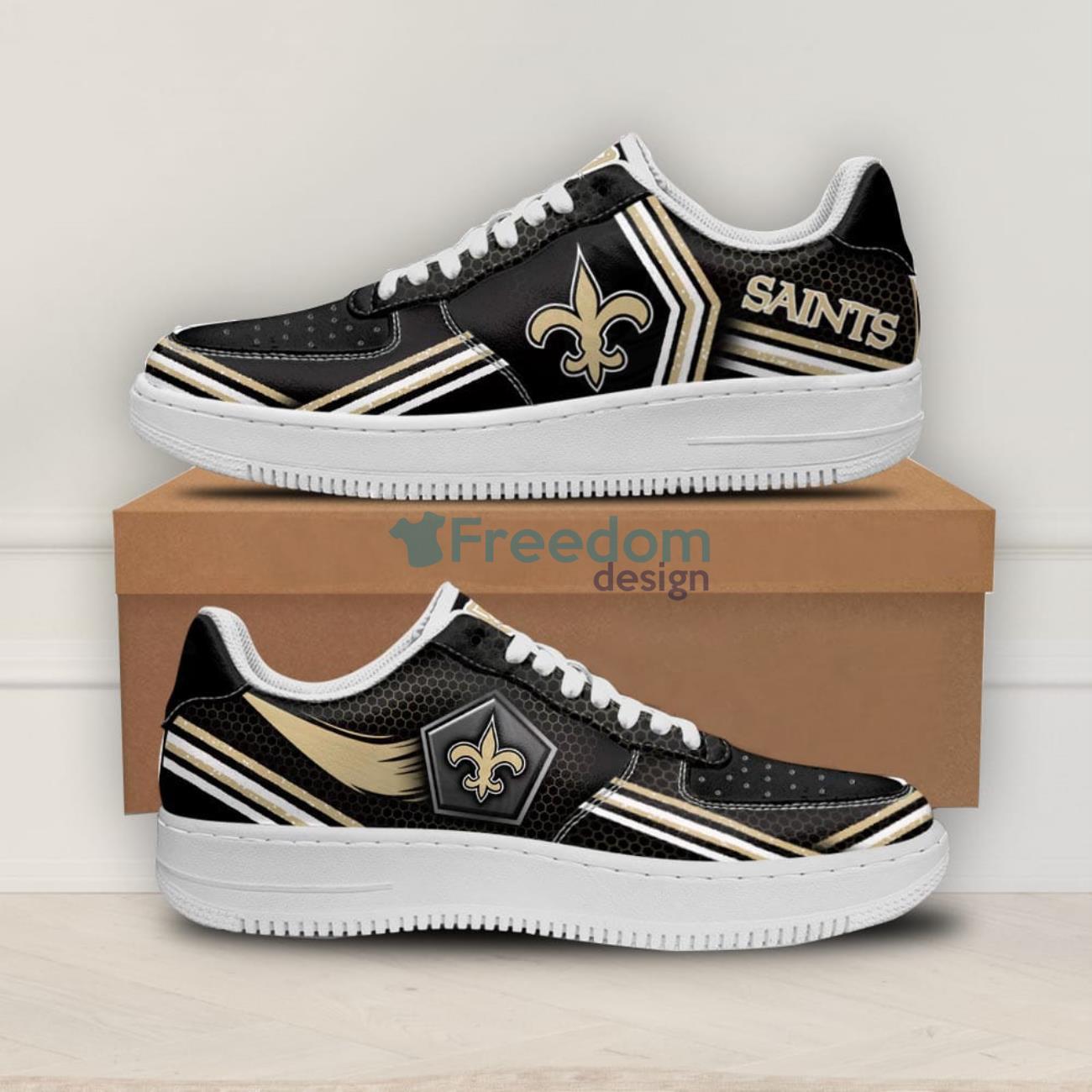 New Orleans Saints Custom Name Max Soul Sneakers Style 6 - Freedomdesign