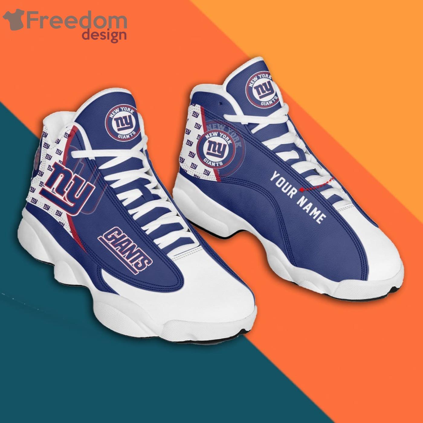 New York Giants Air Jordan 13 Sneaker Shoes Product Photo 3 New York Giants Air Jordan 13 Sneaker Shoes Product Photo 3