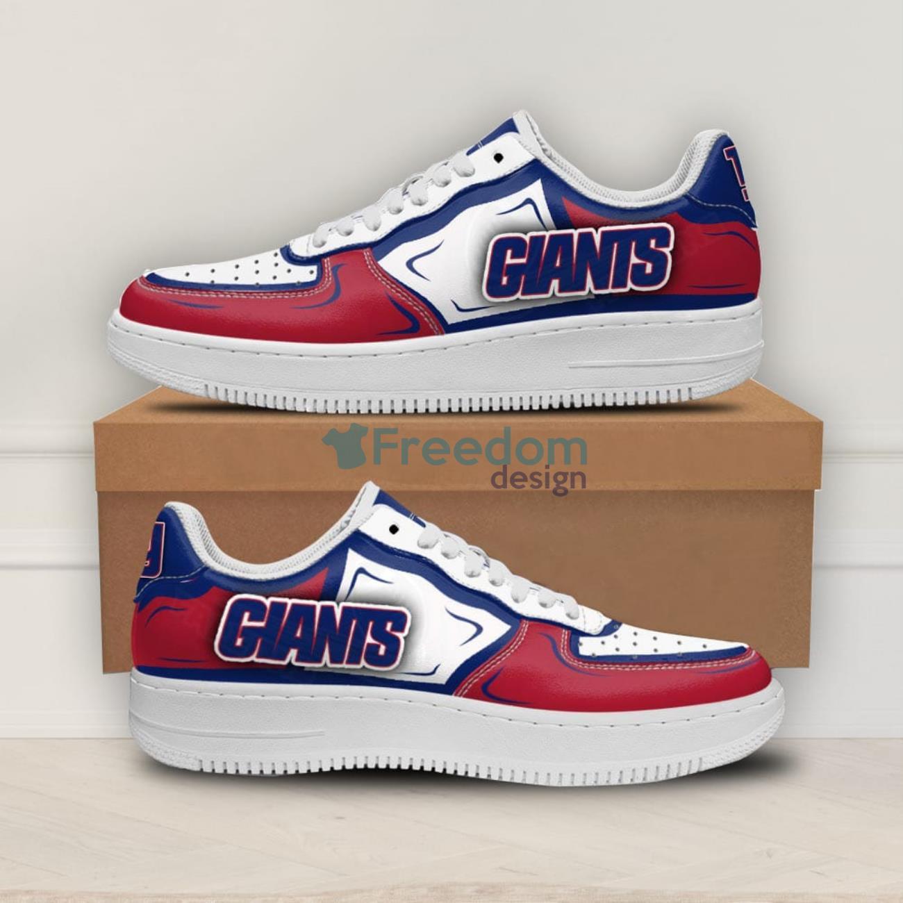 New York Giants Air Shoes Sneakers For Fans - Freedomdesign