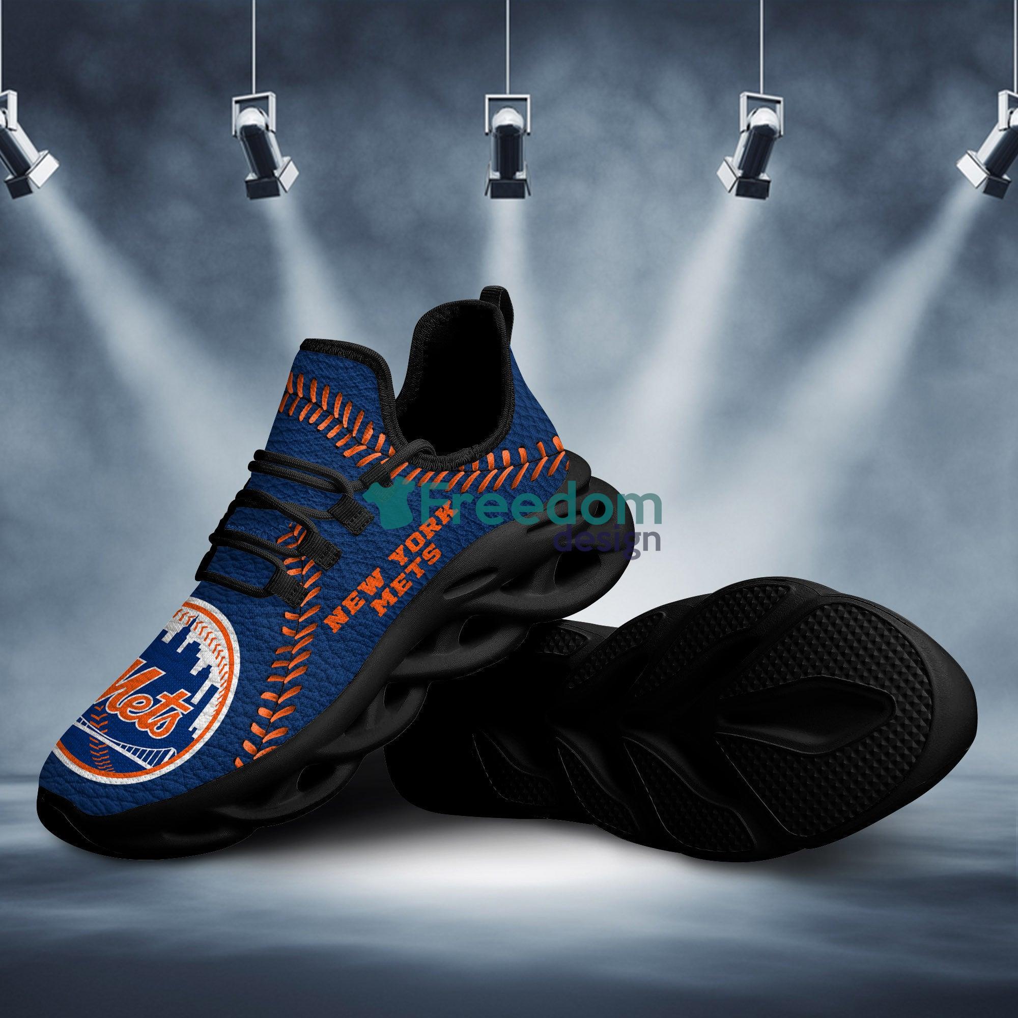 New York Mets Navy Blue Max Soul Snesker Running Shoes Product Photo 1